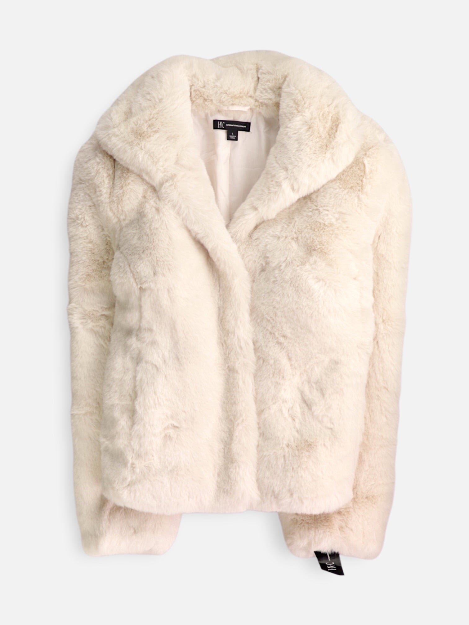 I.N.C Chaqueta Casual Teddy - Mujer - Large