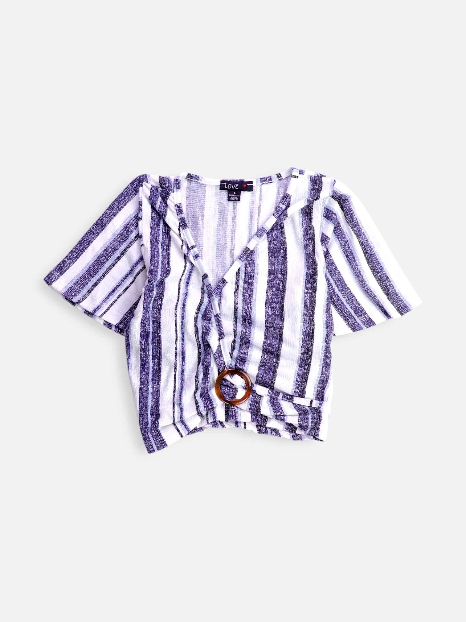 Blusa Crop Top - Mujer - Large
