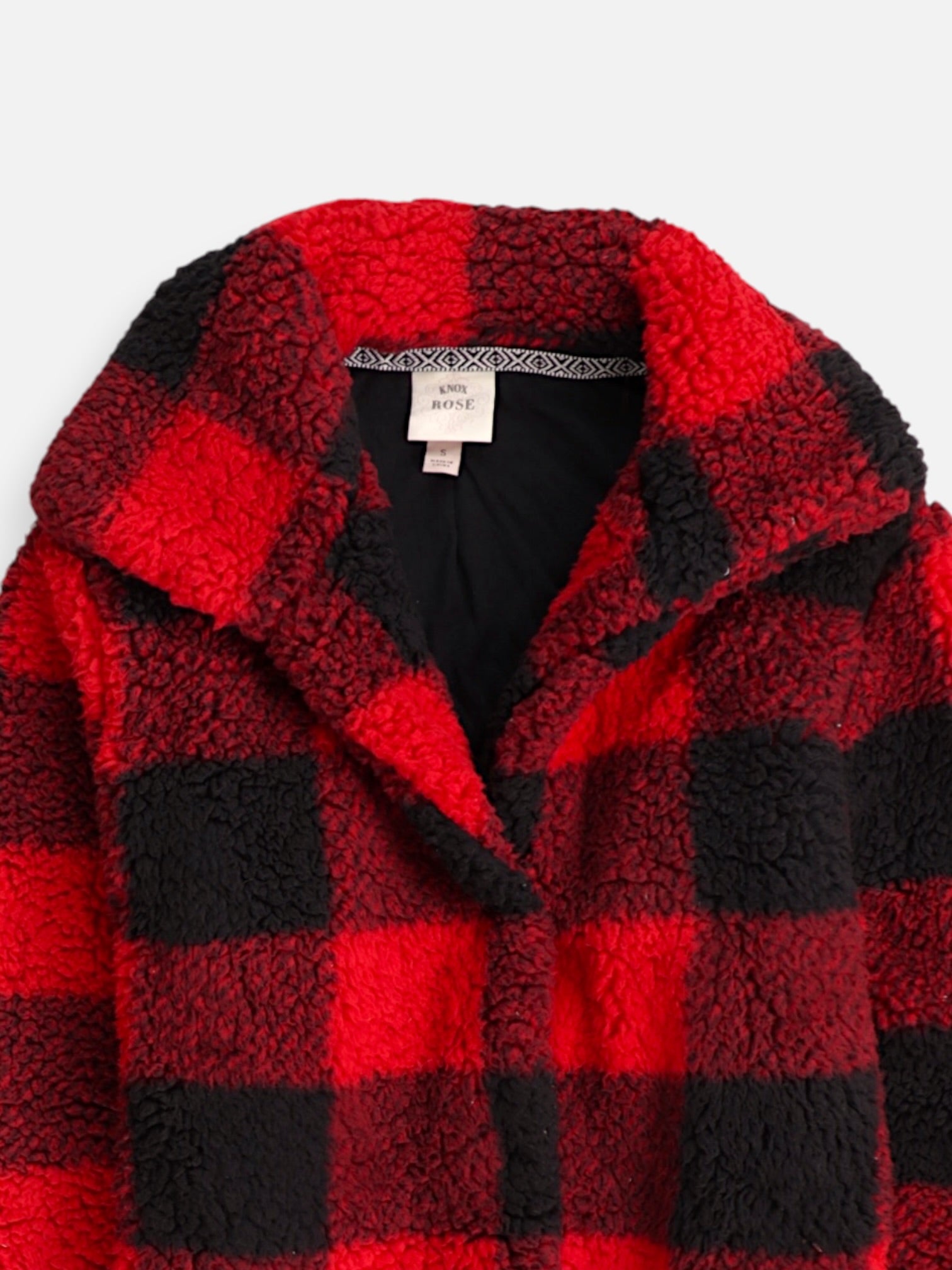 Sueter Fleece Color Block - Mujer - Small