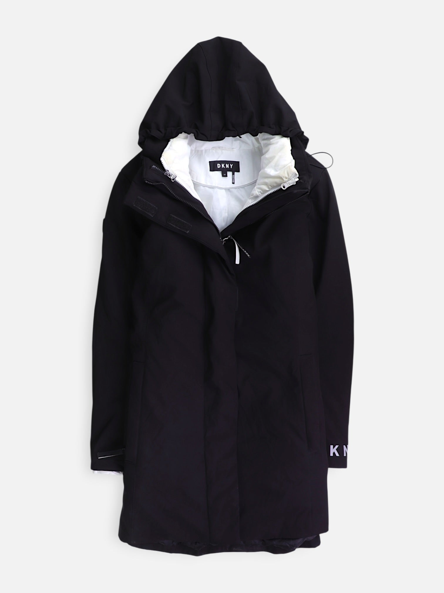 DKNY Abrigo Impermeable Casual - Mujer - Large