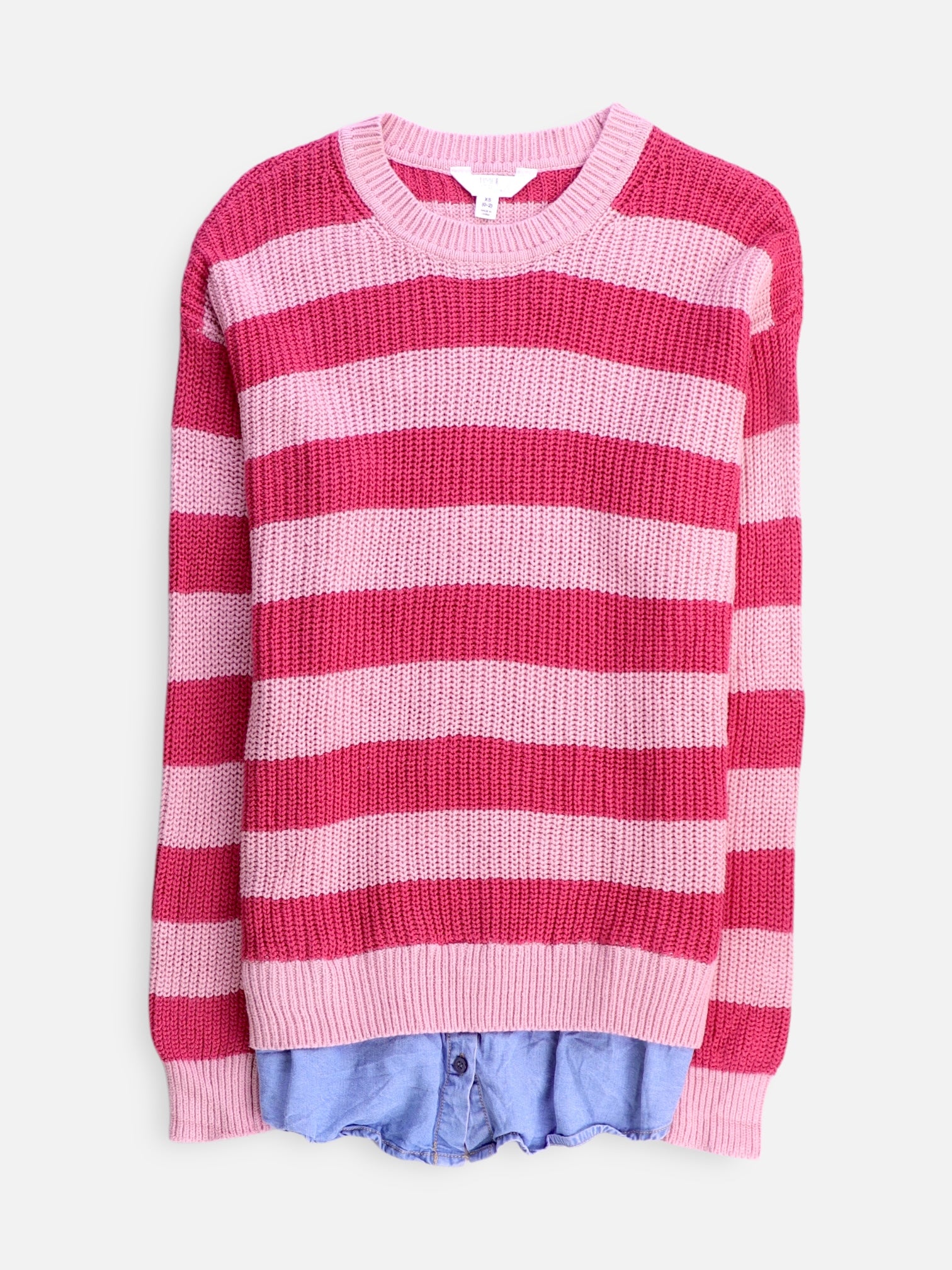 TIME THRU Sueter Knit Color Block - Mujer - XS