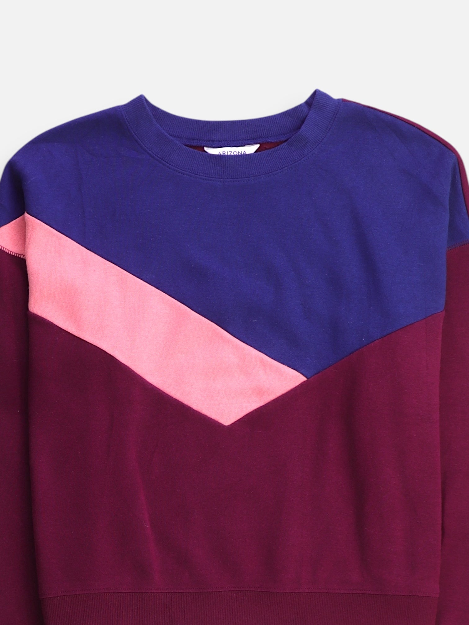 ARIZONA Sudadera Sweatshirt Color Block - Mujer - Large