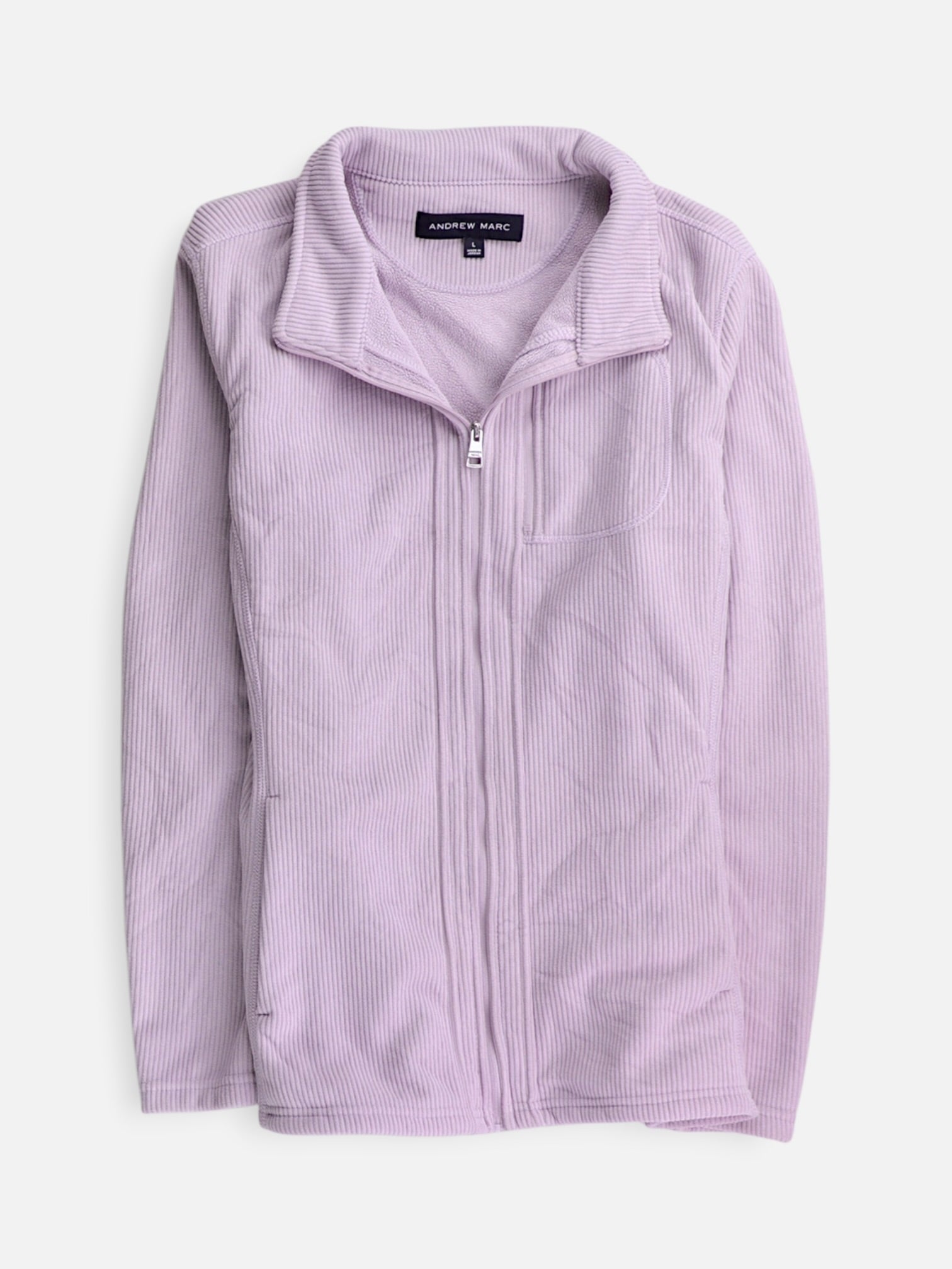 ANDREW MARC Sudadera Fleece Deportivo - Mujer - Large