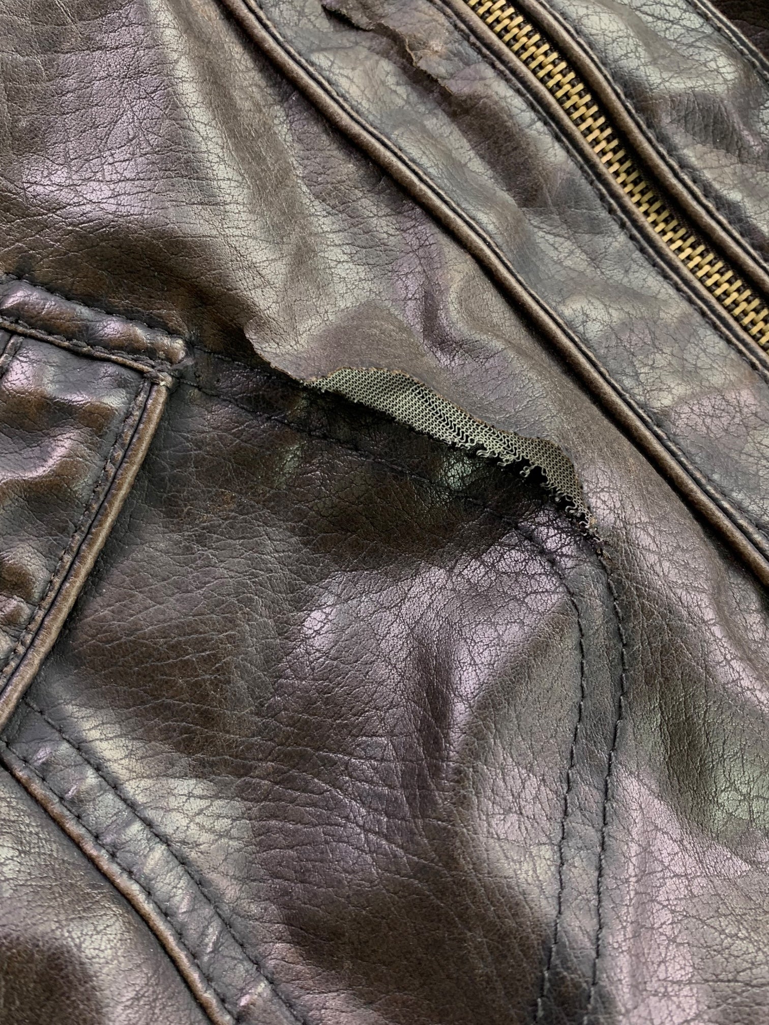 Chaqueta Casual Cuero - Mujer - XL