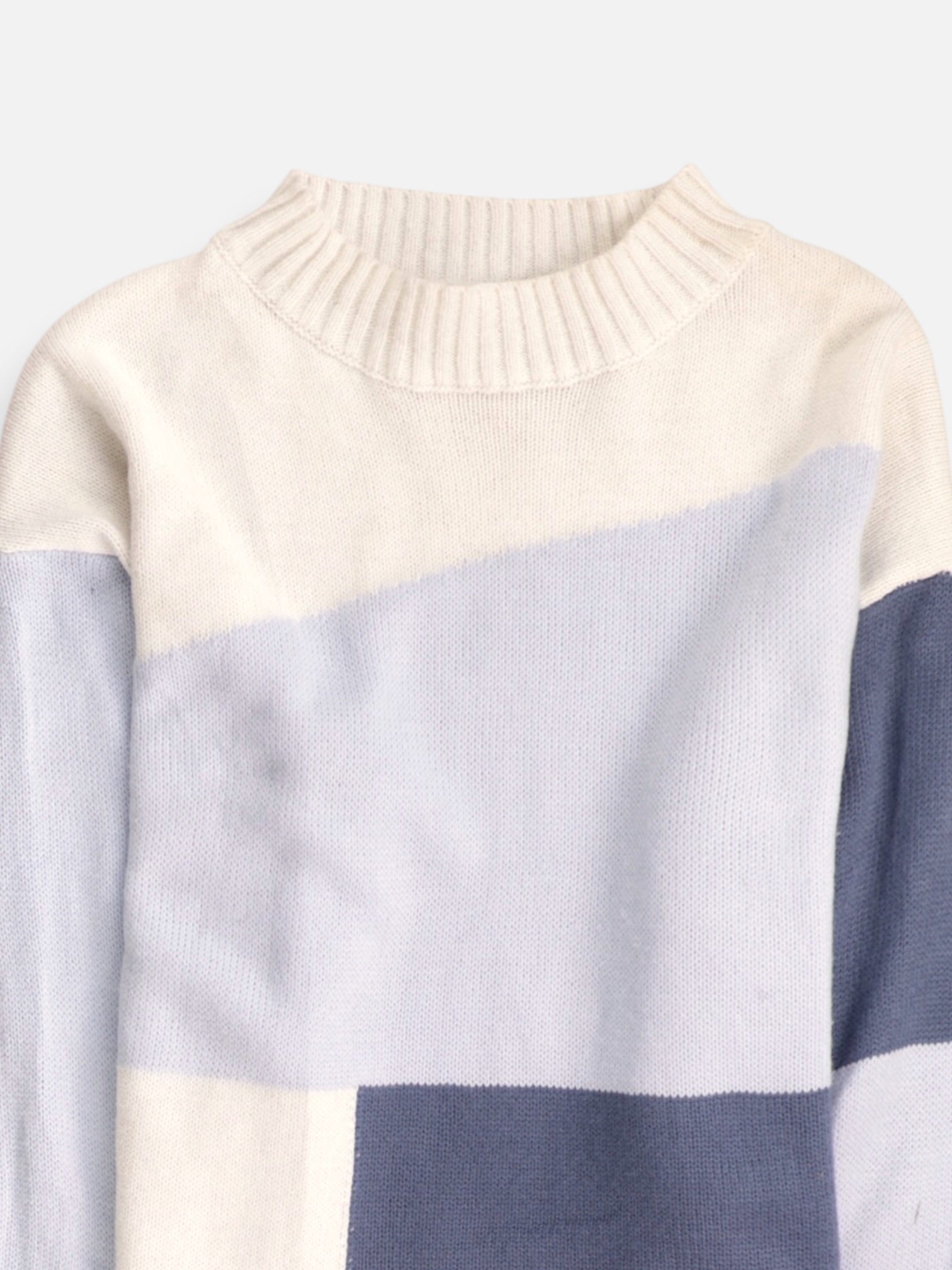 Sueter Knit Color Block - Mujer - 1xl