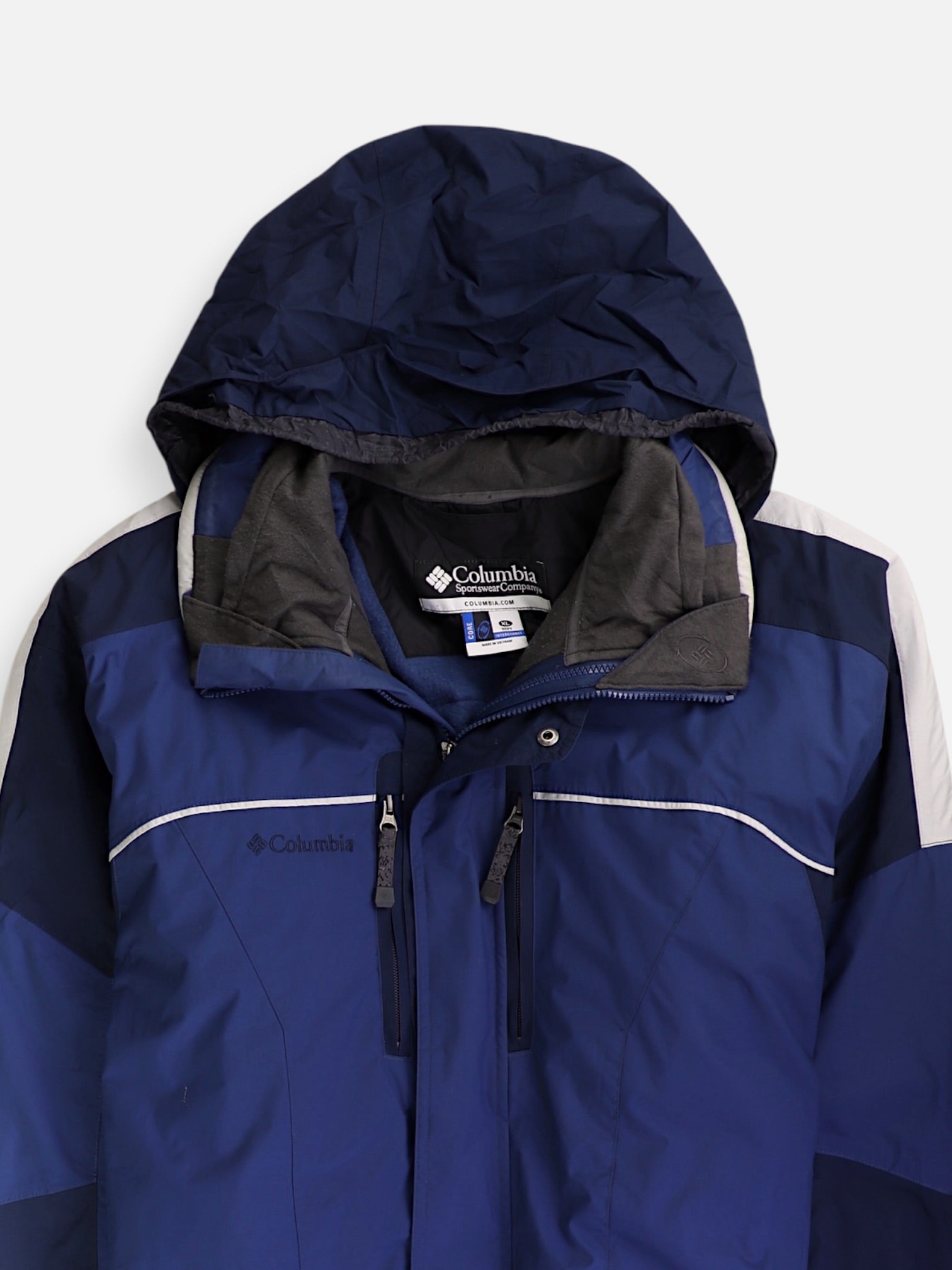 Columbia Chaqueta Impermeable Color Block - Hombre - XL
