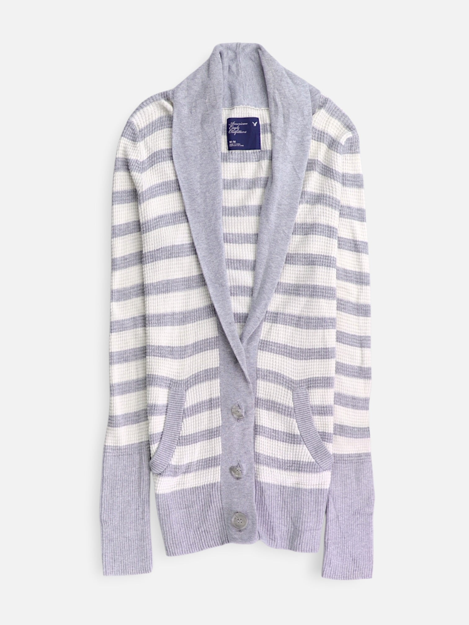 American Eagle Sueter Cardigan Color Block - Mujer - Medium
