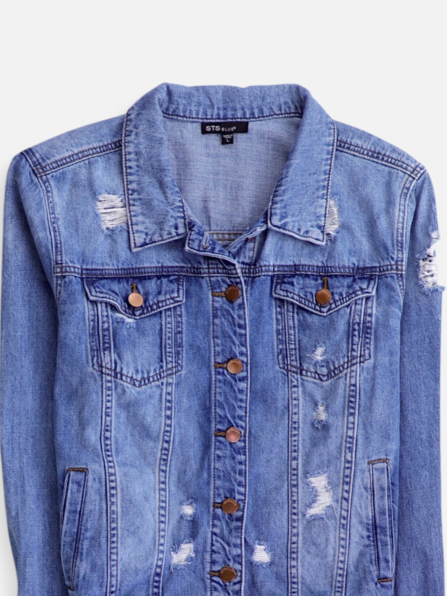 Chaqueta Denim  Basic - Mujer - Large