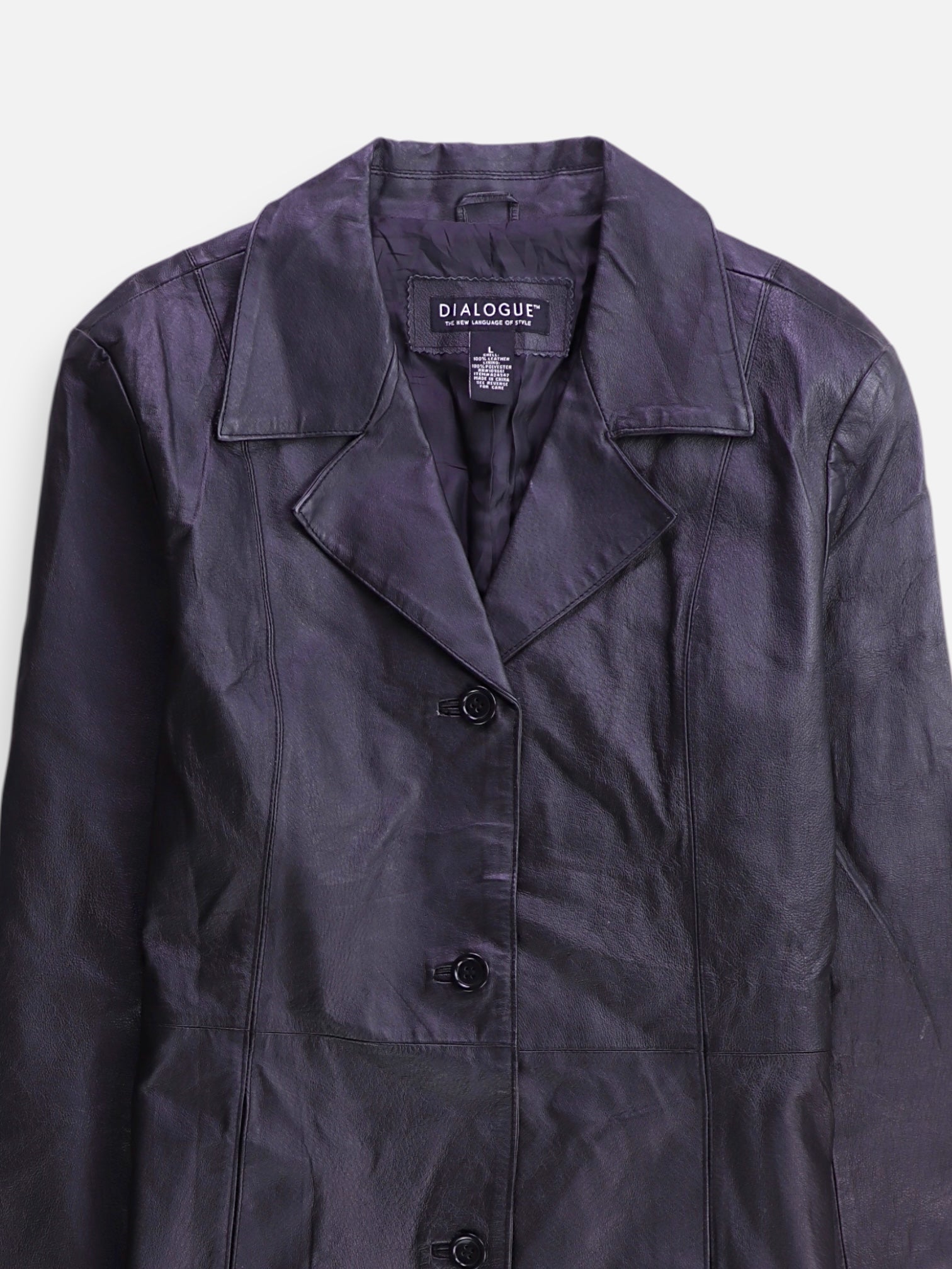 Chaqueta Casual Cuero - Mujer - Large