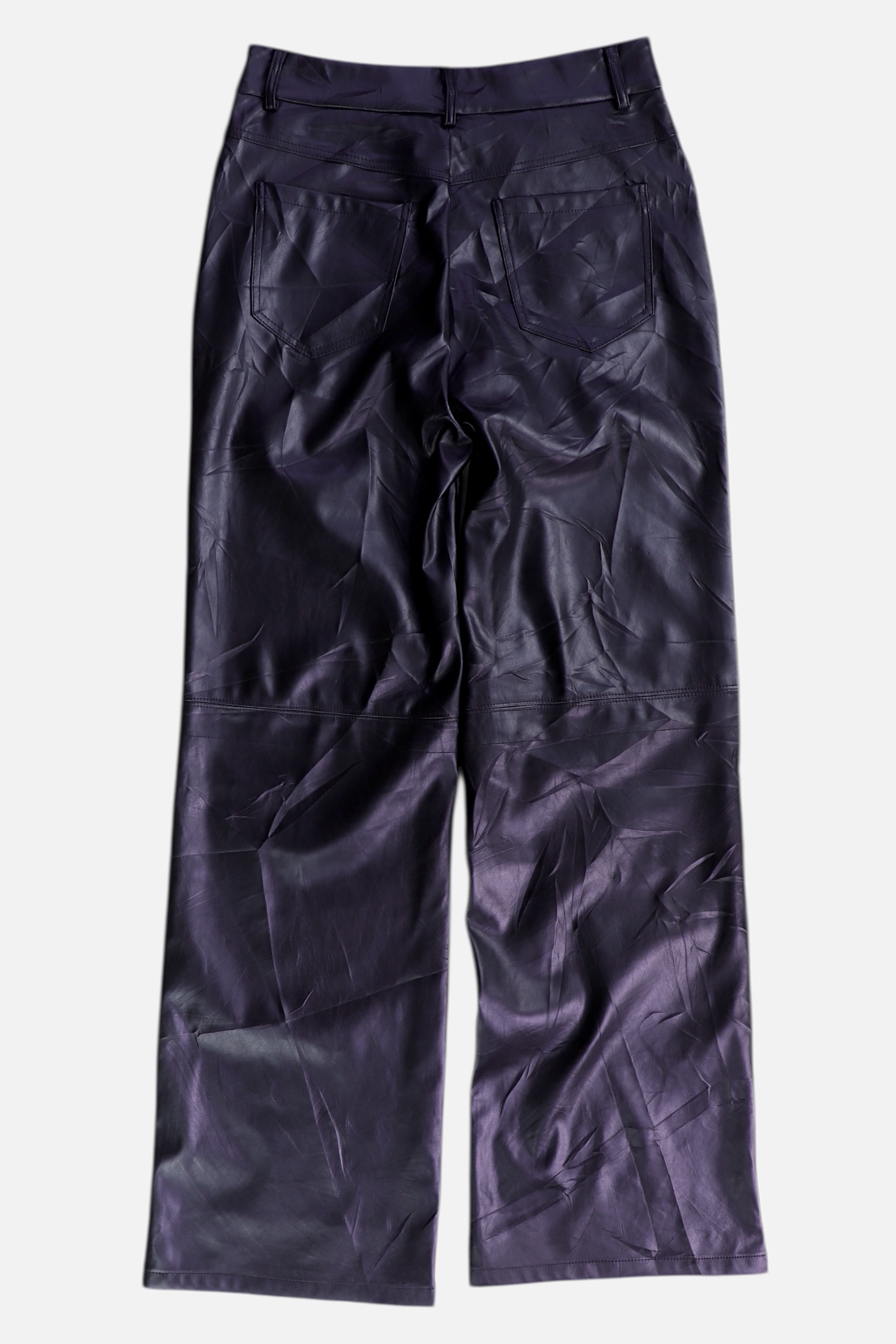 Pantalon Regular Fit Cuero - Mujer - N/A