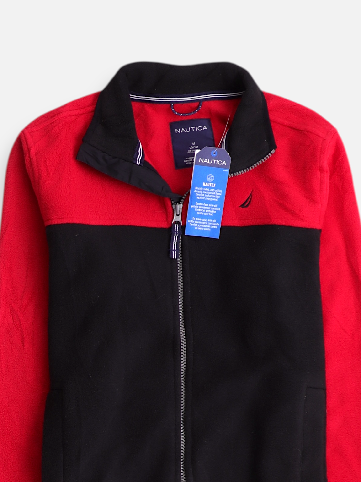 Nautica Sueter Fleece Color Block - Niño - Medium - 10-12Y (Años)