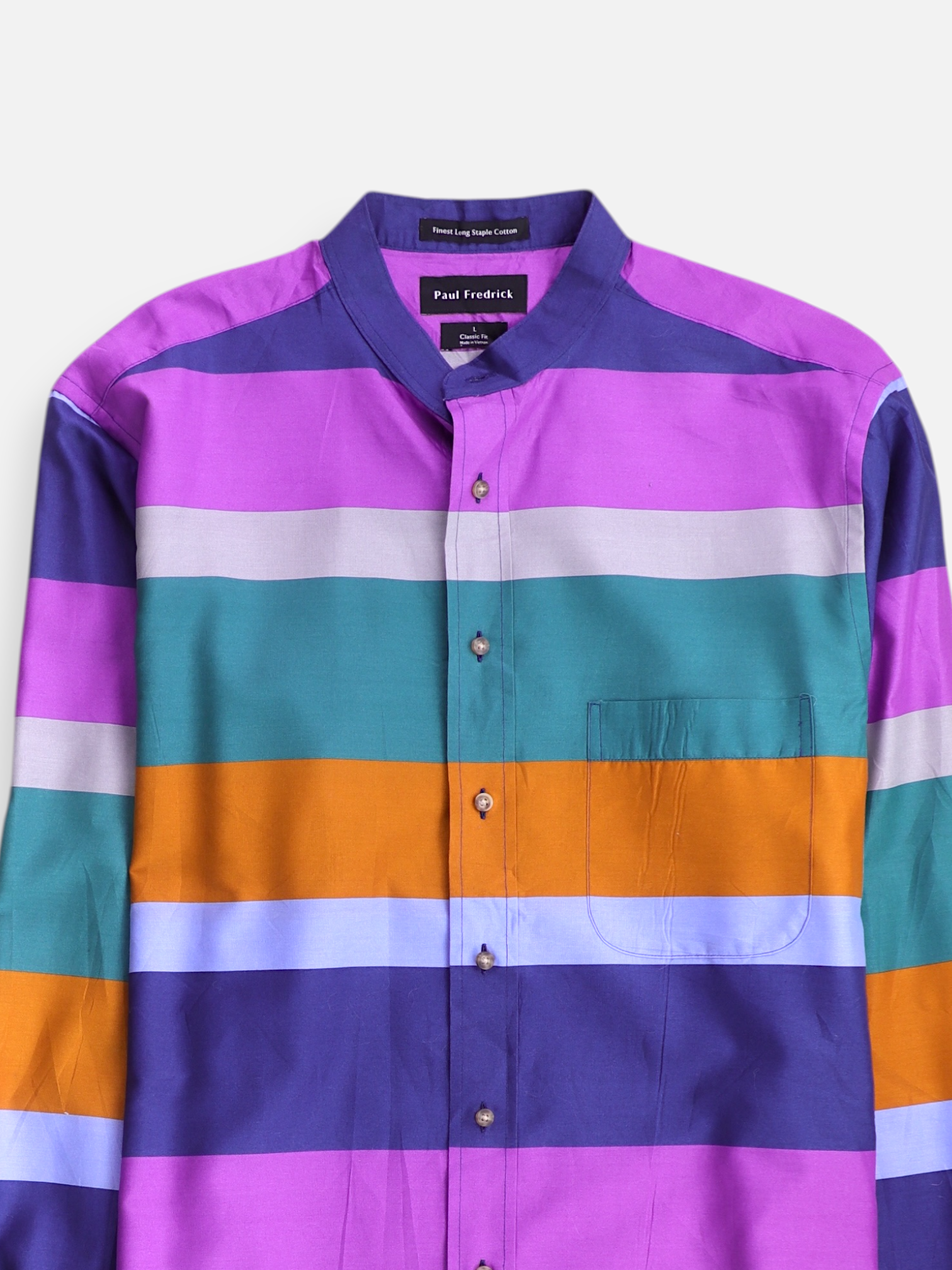 Camisa Color Block - Hombre - Large