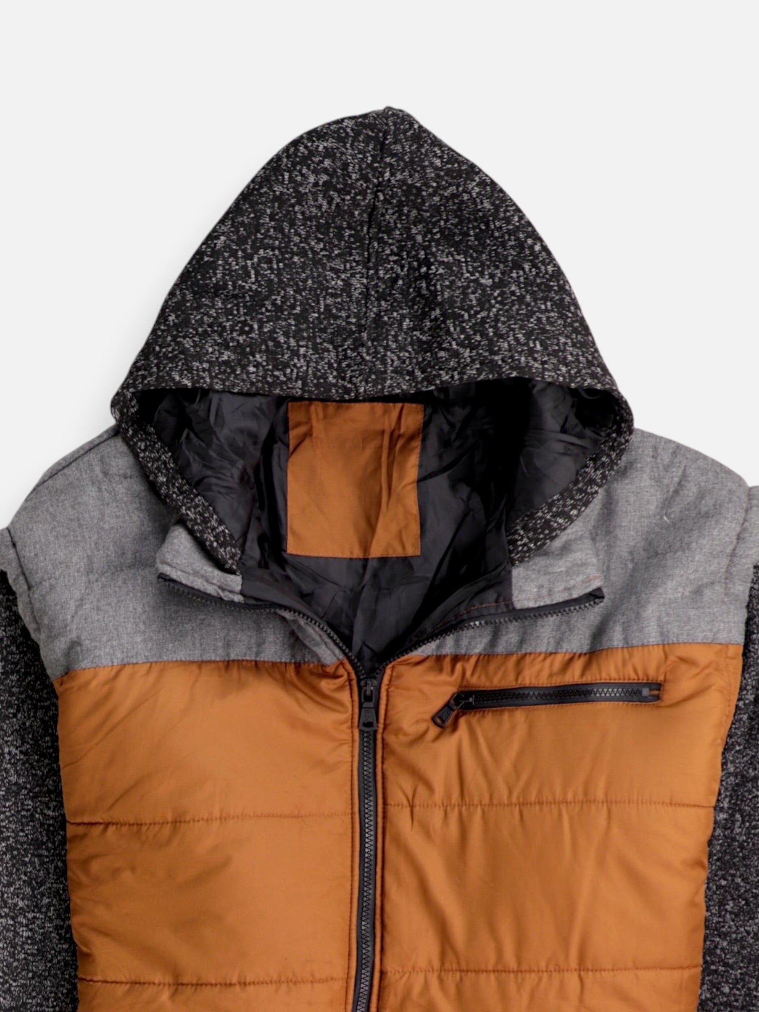 Chaqueta Puffer Color Block - Hombre - N/A