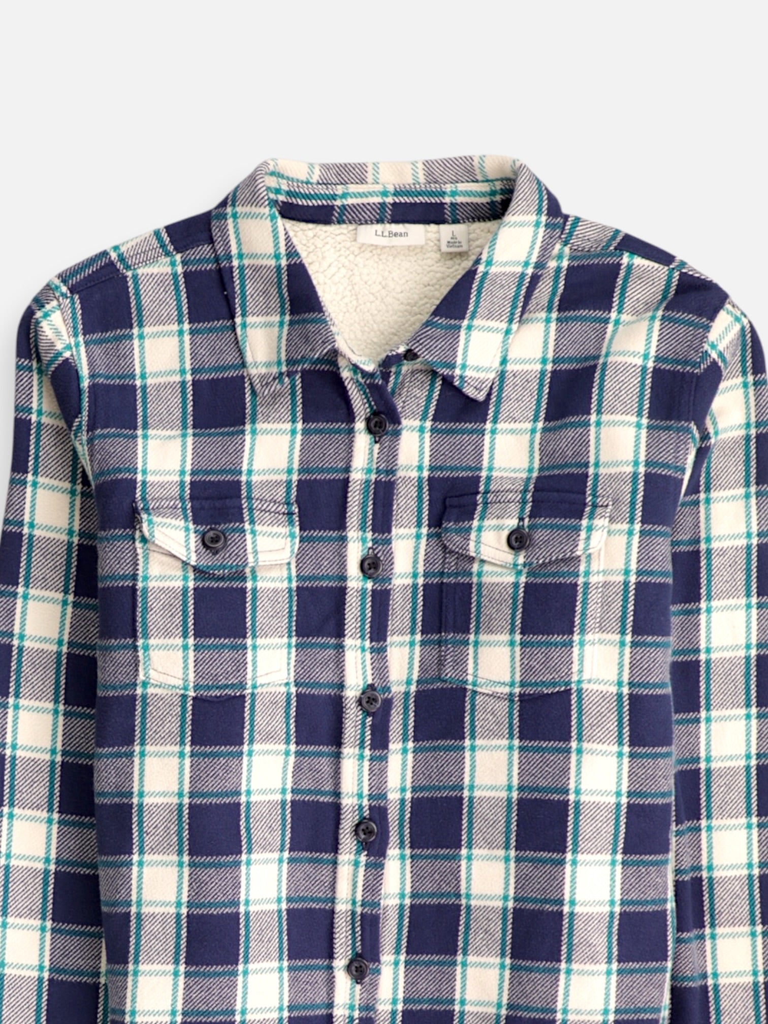 LL BEAN Chaqueta Sobrecamisa Color Block - Hombre - Large