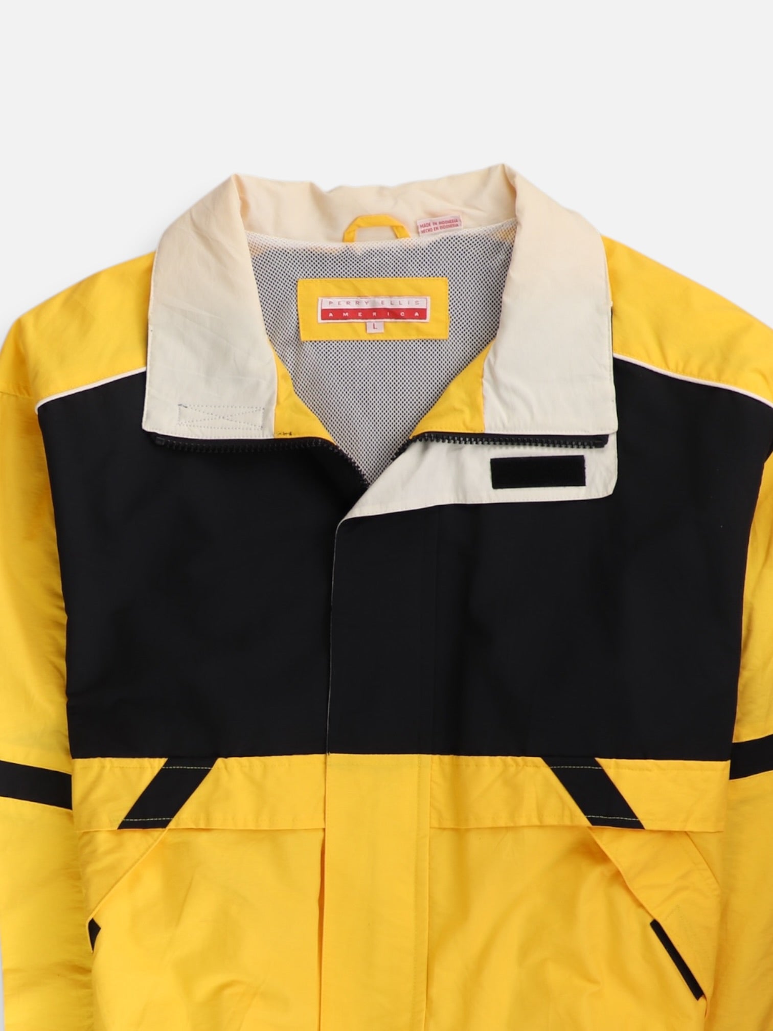 Perry Ellis Chumpa Color Block - Hombre - Large