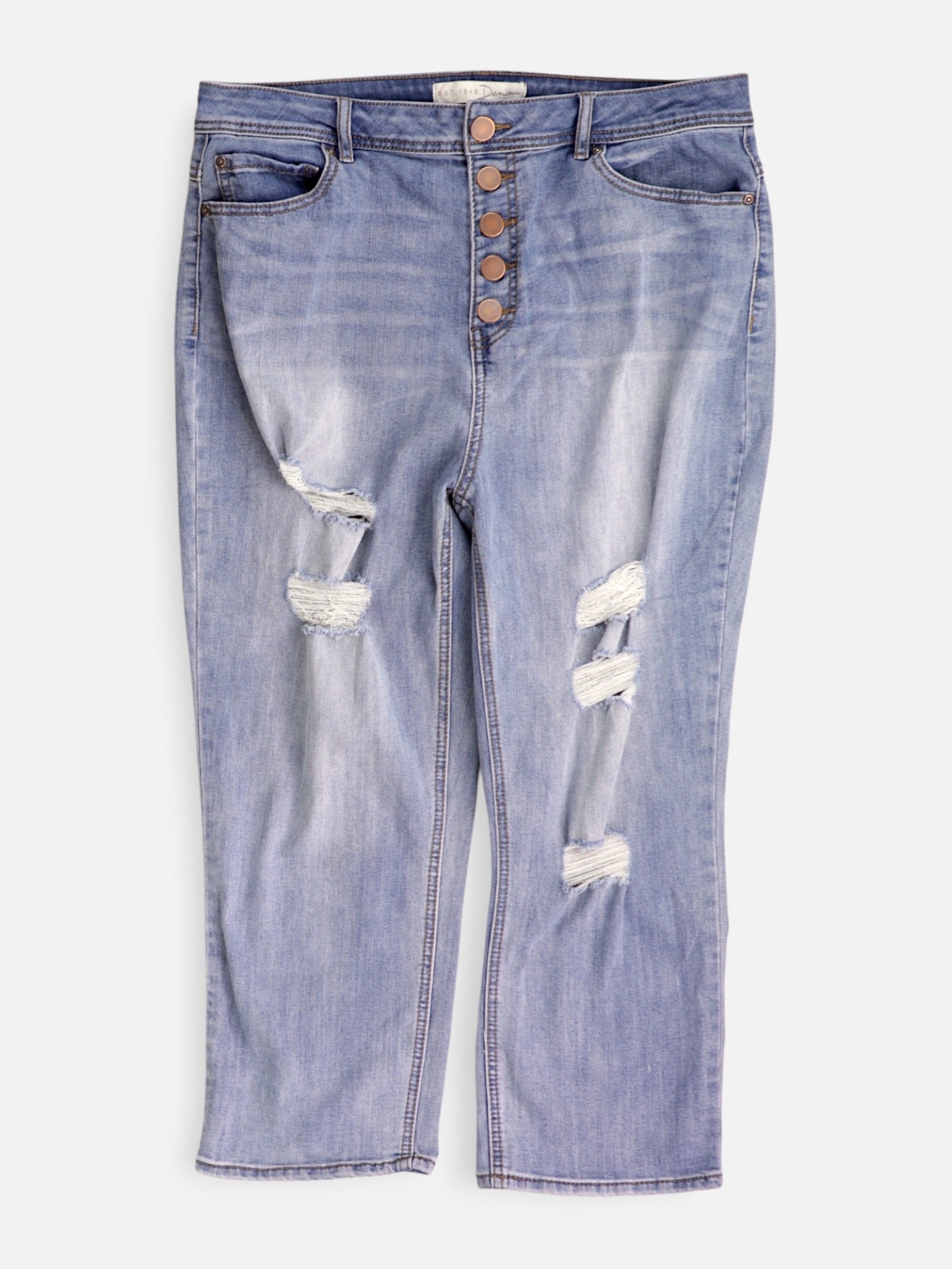 Jean High Rise Slim Denim - Mujer - 14