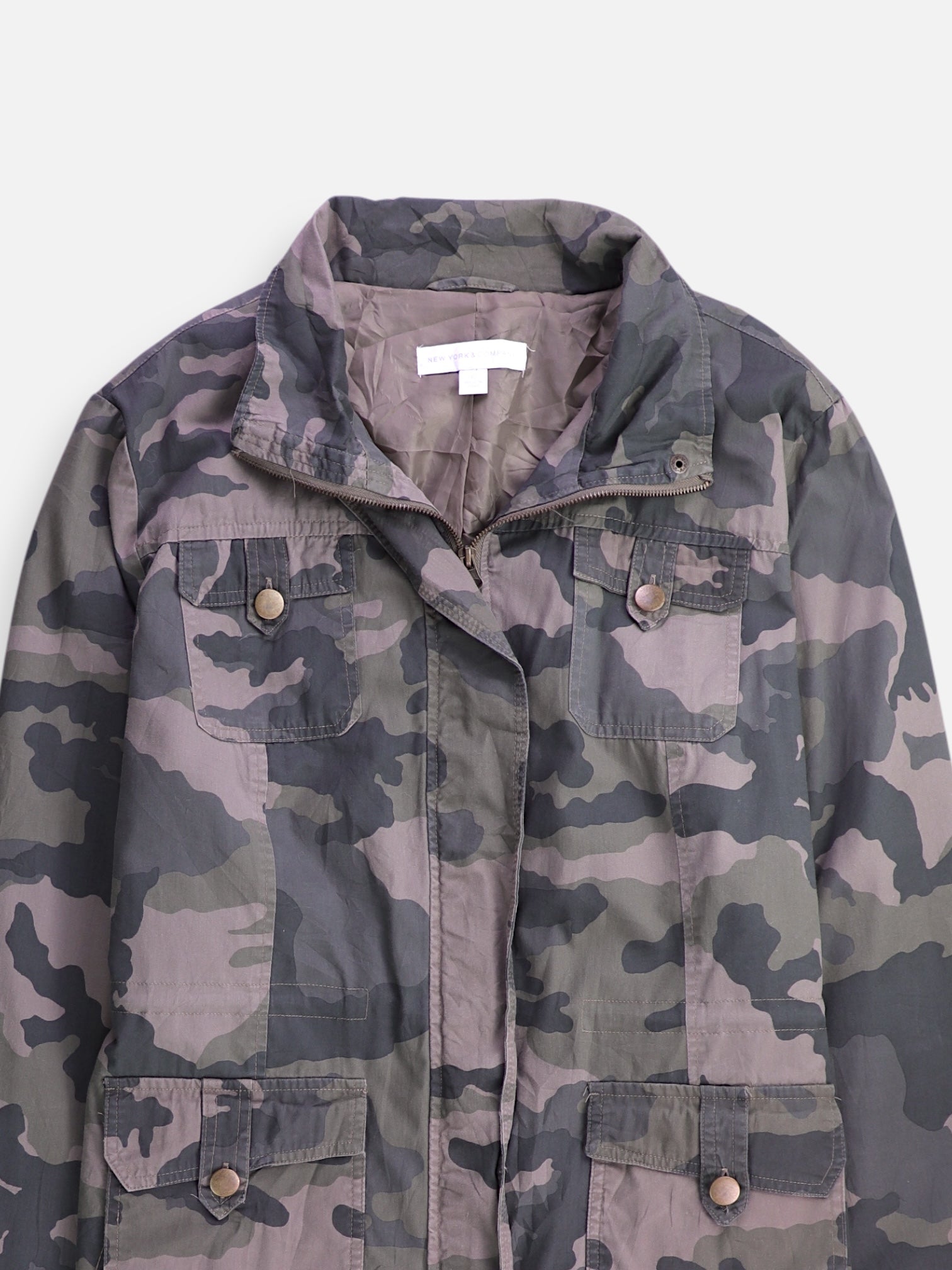 NY&C Chaqueta Cazadora Militar - Mujer - XL