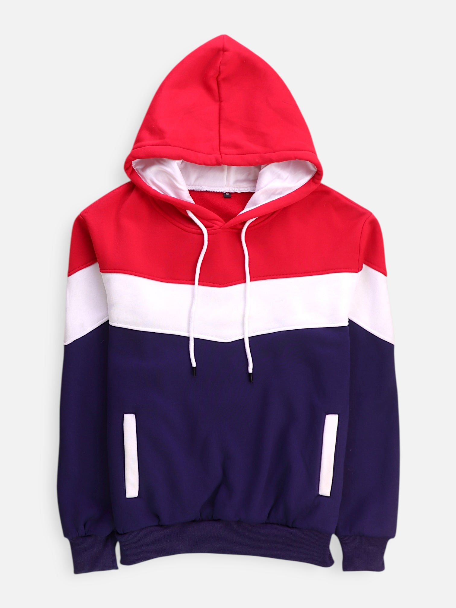 Sudadera Hoodie Color Block - Mujer - Medium