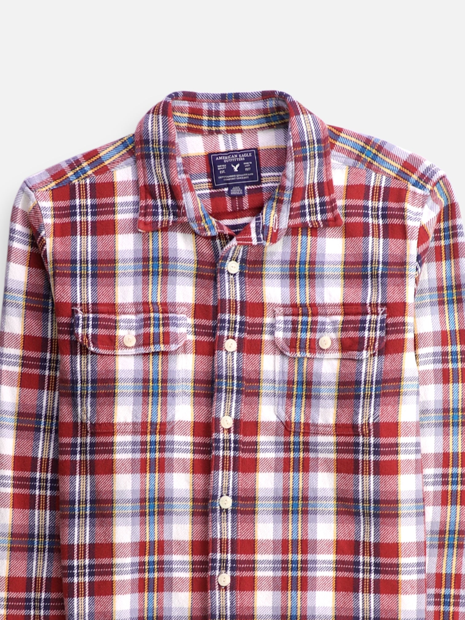 American Eagle Camisa Casual - Hombre - Large