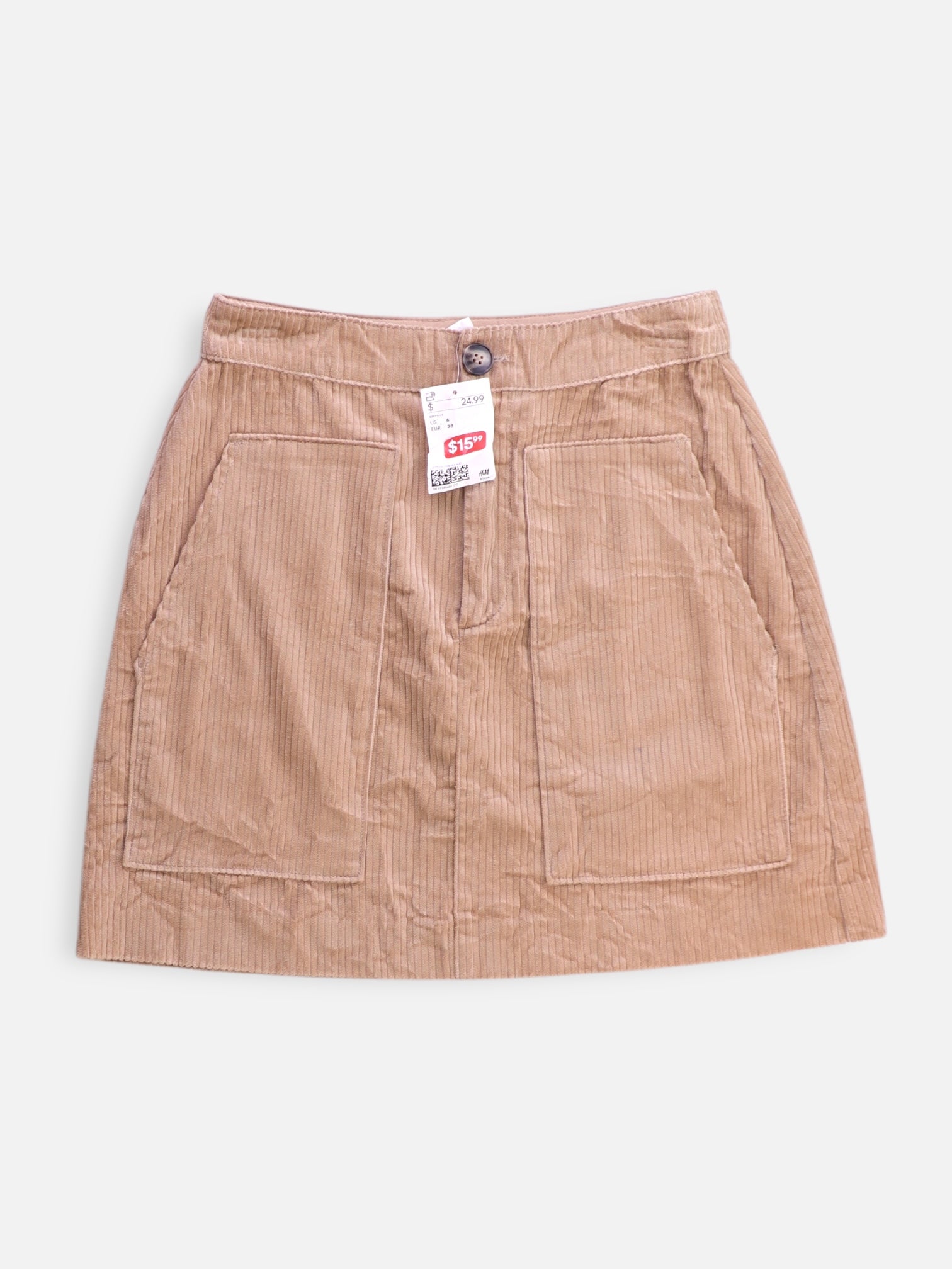 H&M Falda Corduroy - Mujer - 6