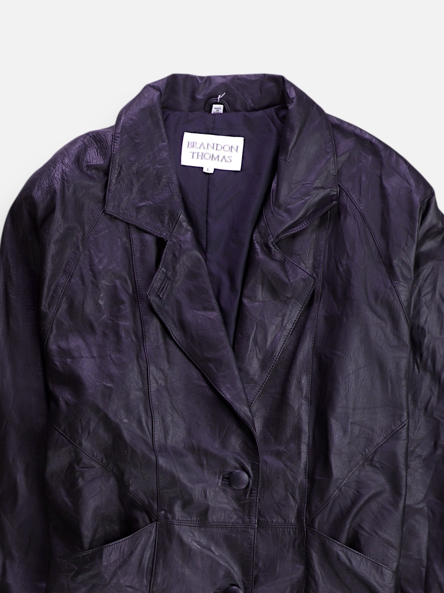 Abrigo Casual Cuero - Hombre - Large