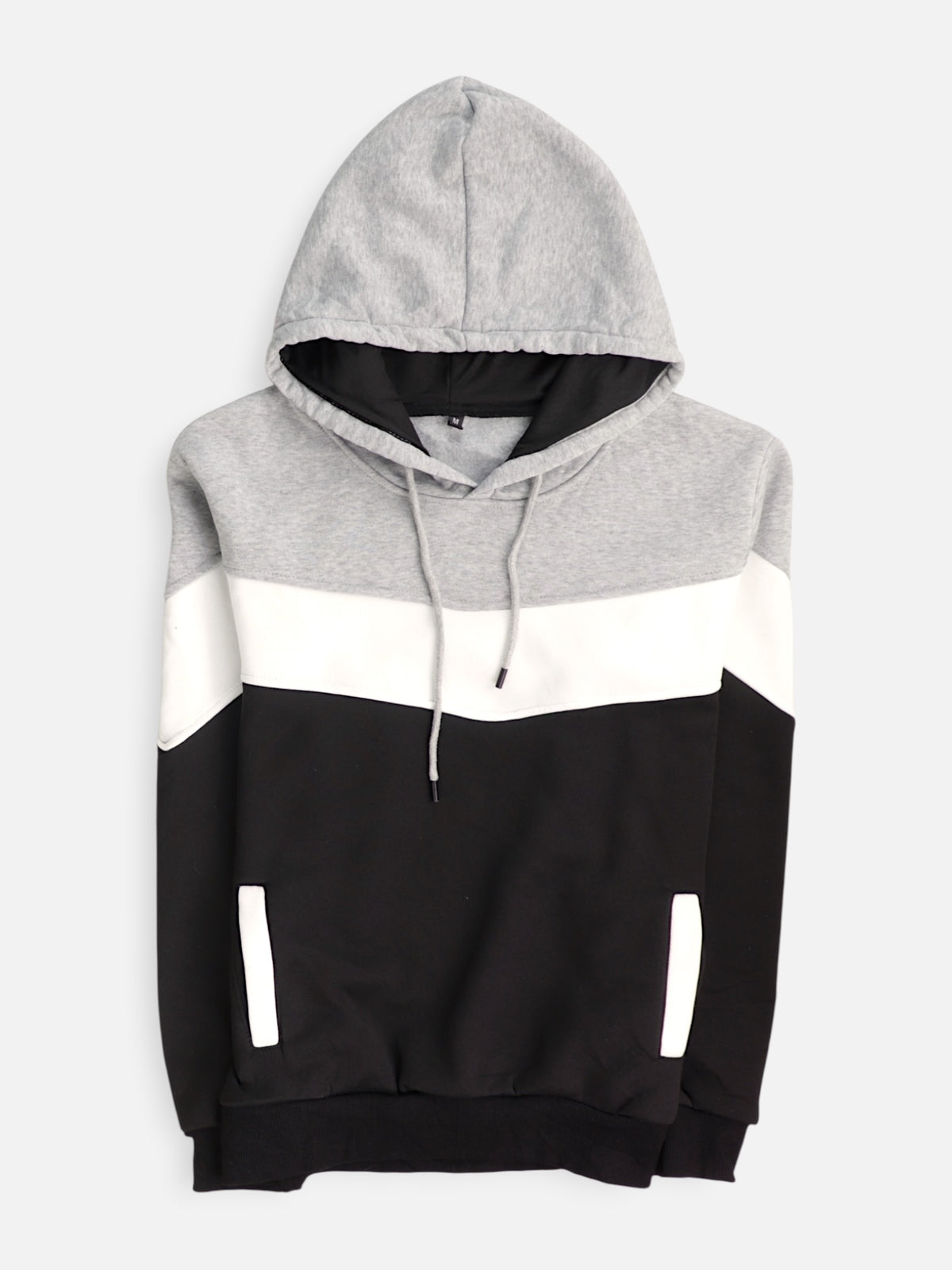 Sudadera Hoodie Color Block - Hombre - Medium