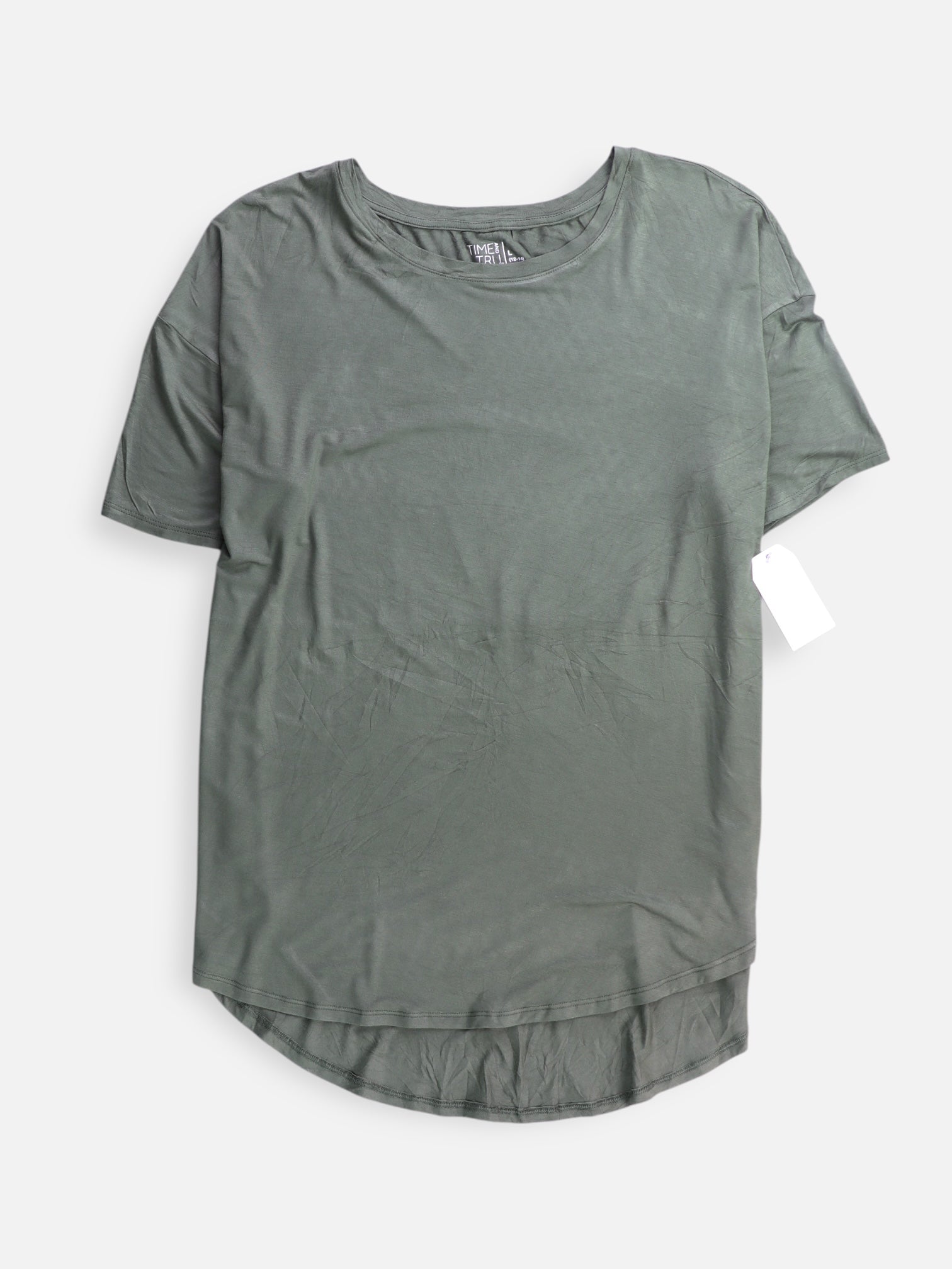 TIME THRU Camiseta Basic - Mujer - Large