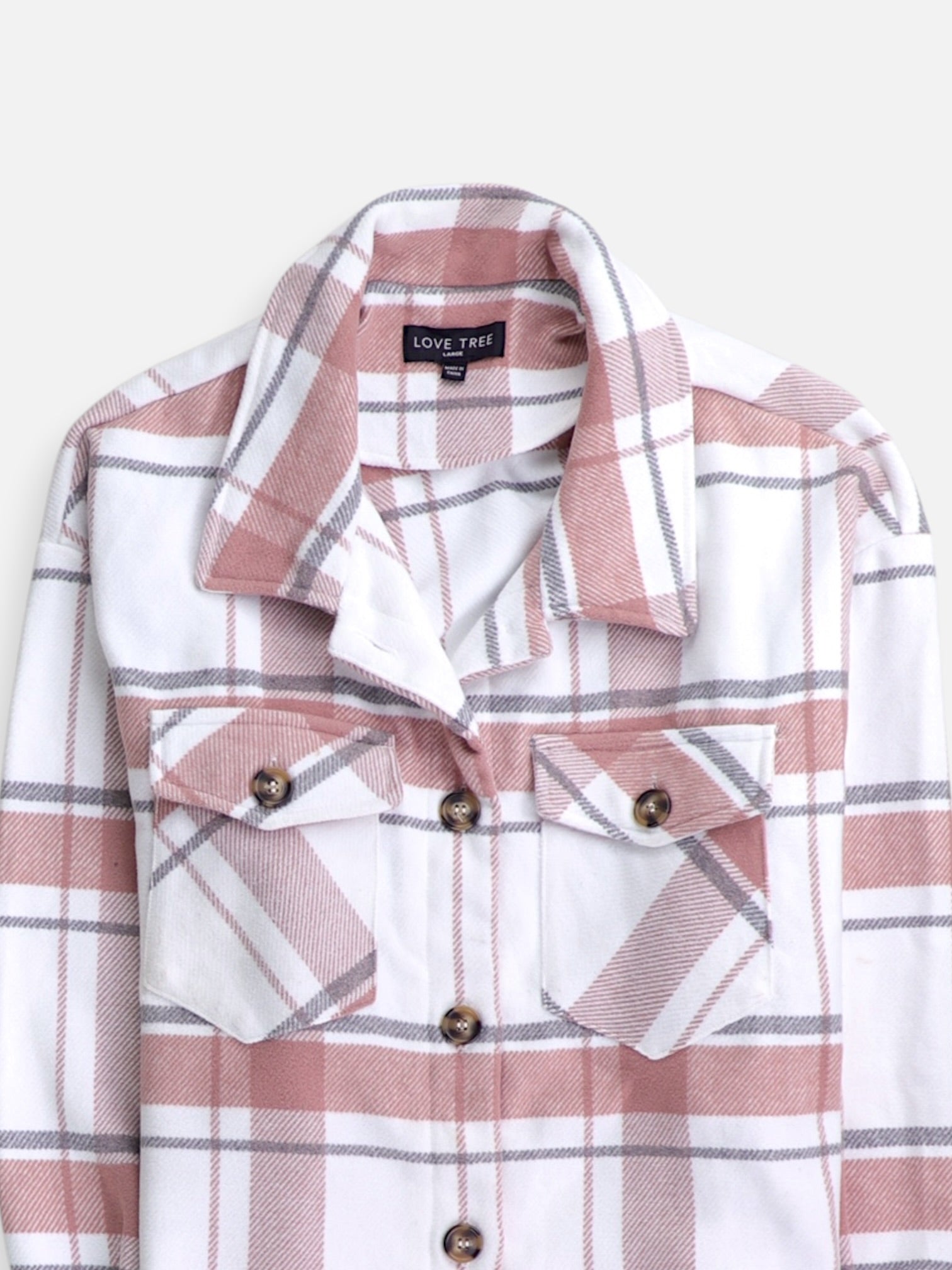 LOVE TREE  Chaqueta Sobrecamisa Plaid Types - Mujer - Large