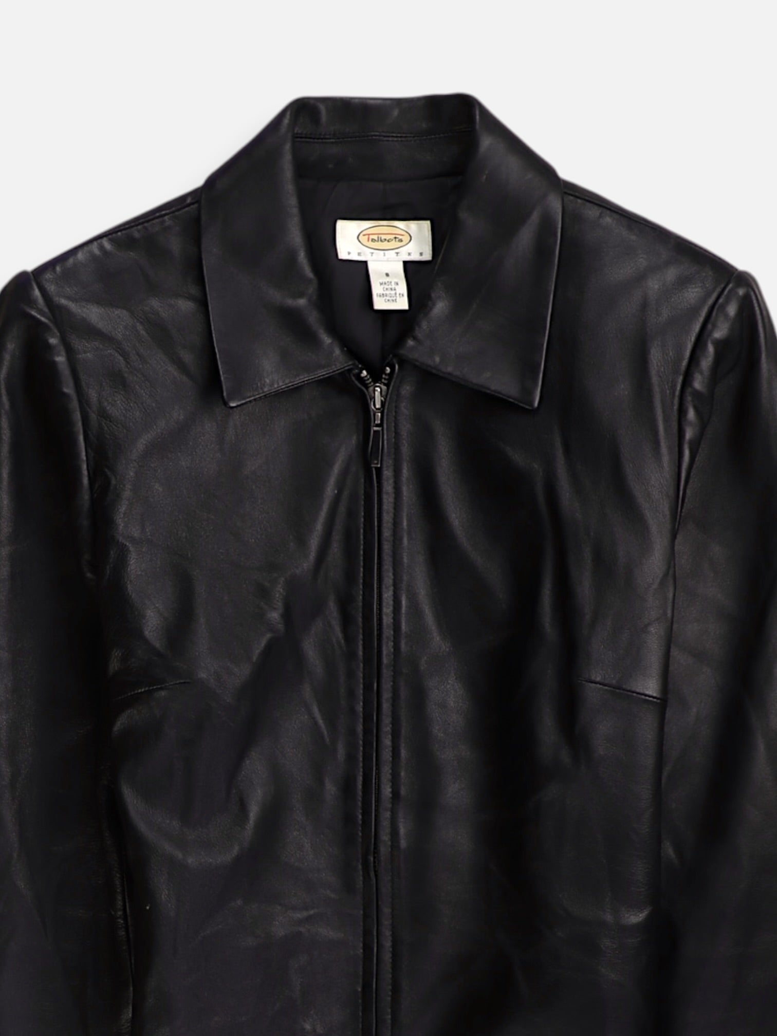 TALBOTS Chaqueta Casual Cuero - Mujer - 8