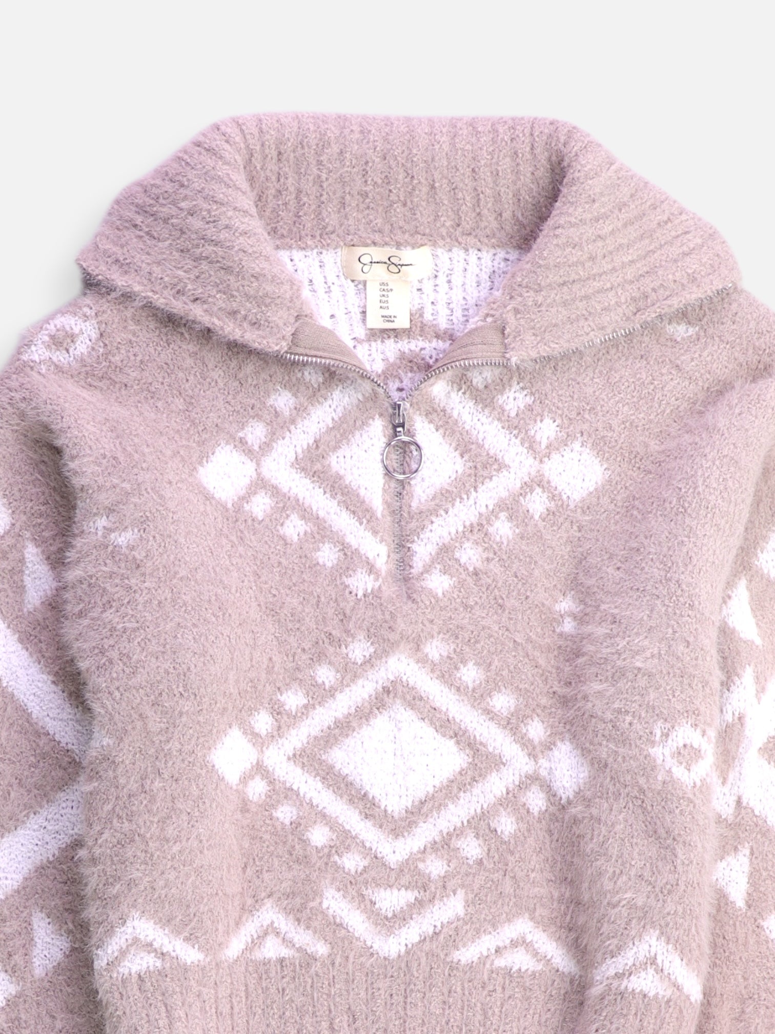 Jessica Simpson Sueter Fleece Casual - Mujer - Small