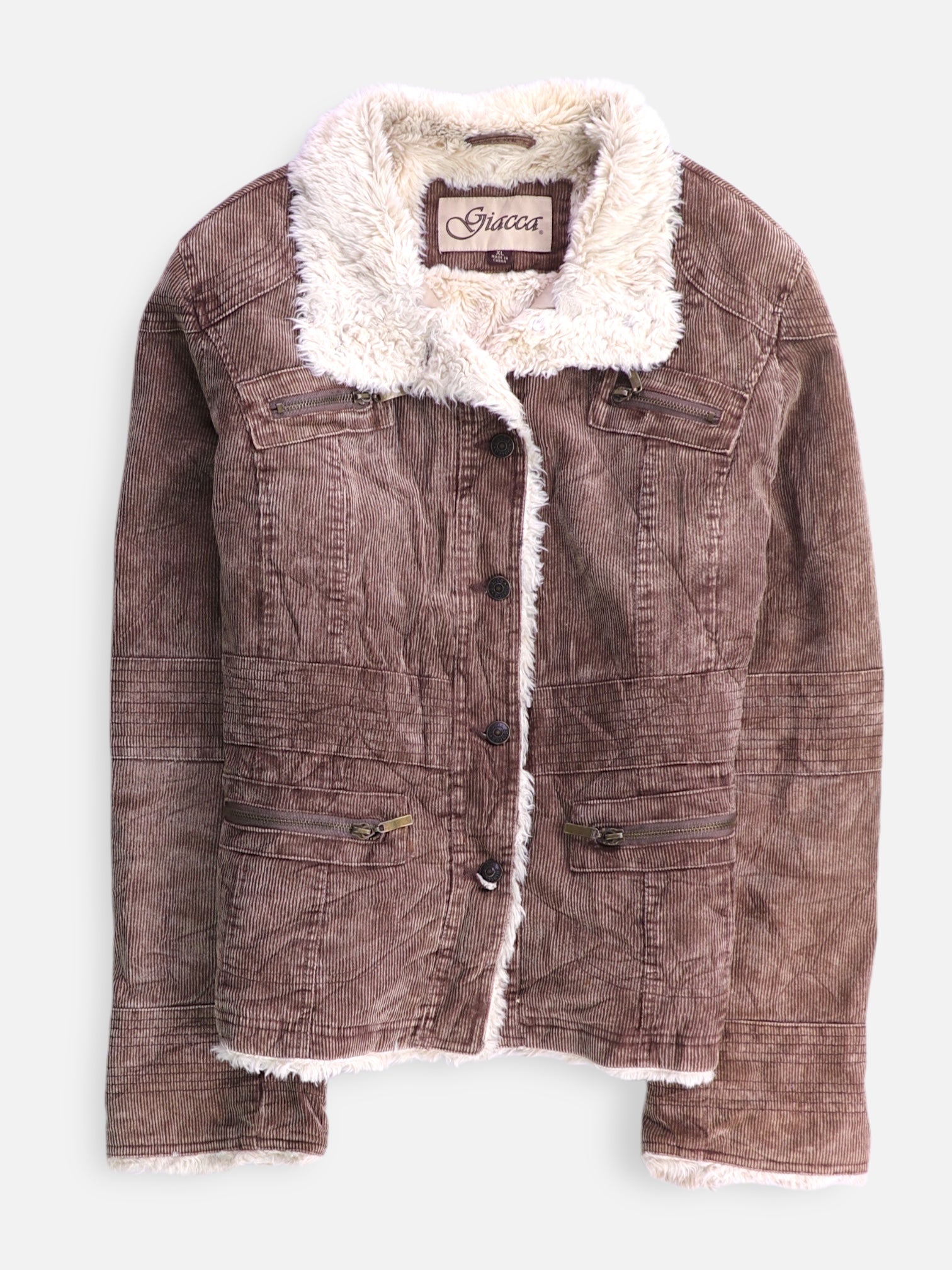 Chaqueta Casual Corduroy - Mujer - XL