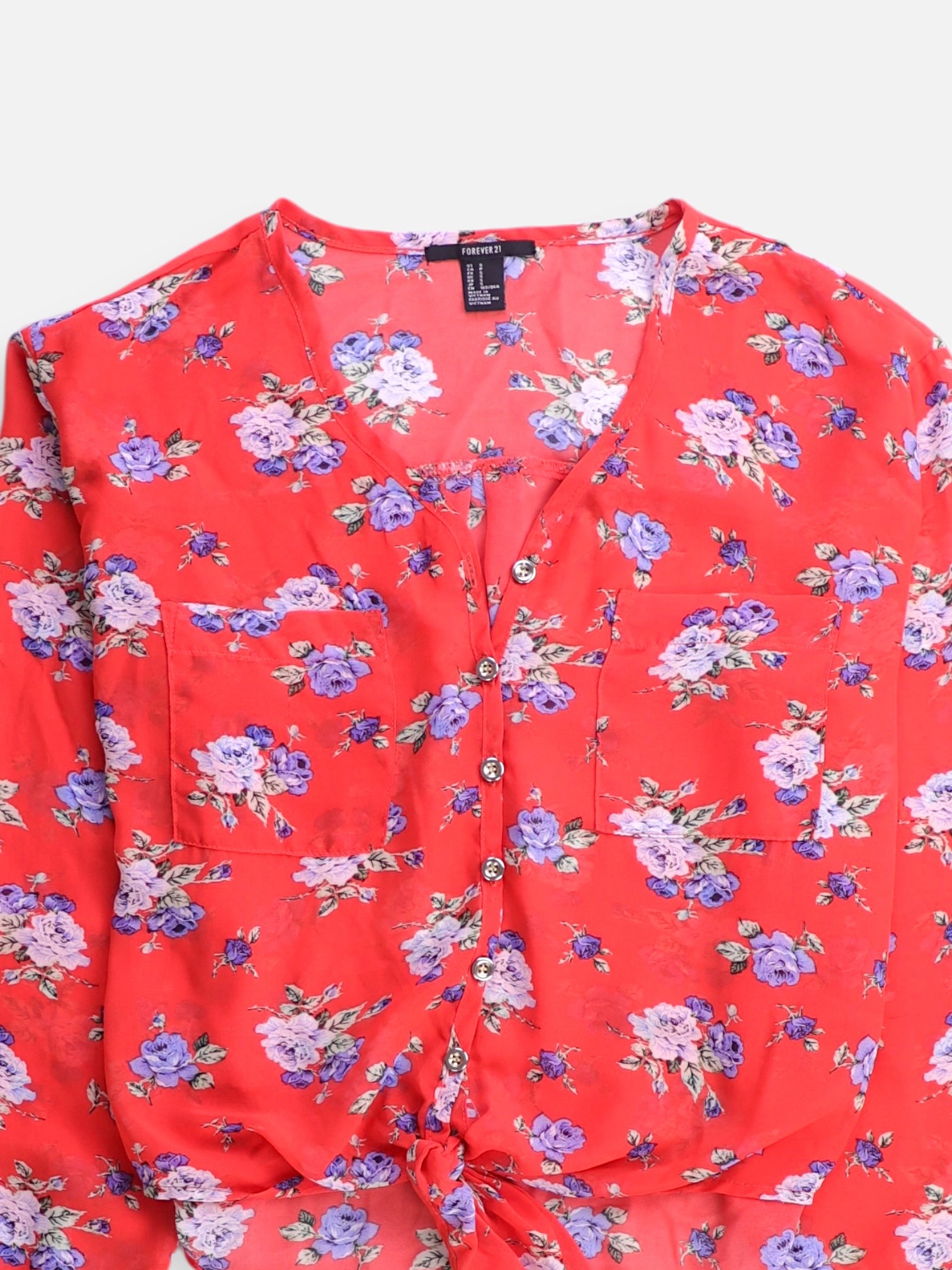 Forever 21 Blusa Casual - Mujer - Small