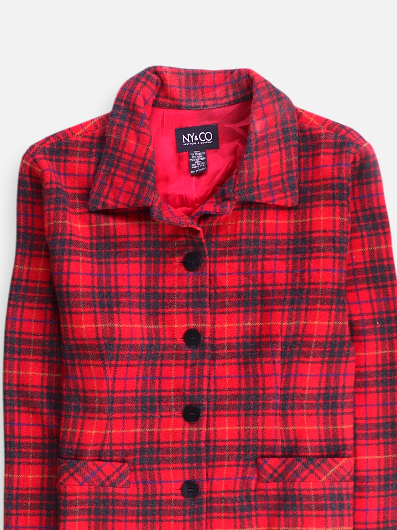Chaqueta Casual Plaid Types - Mujer - Large