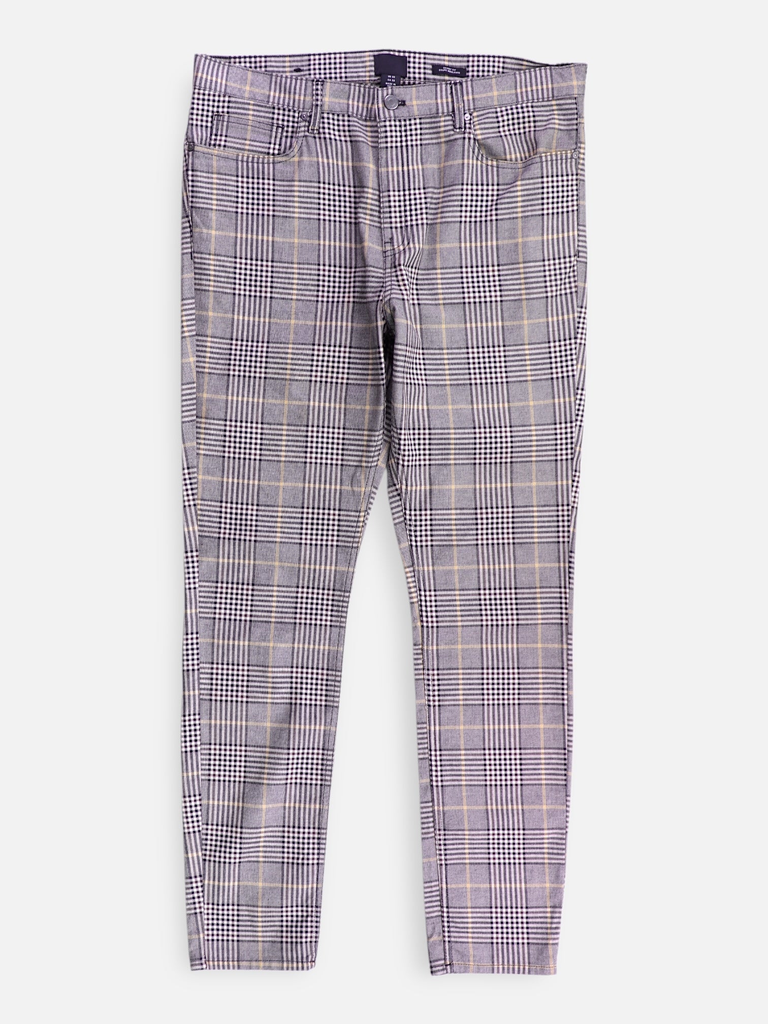 H&M Pantalon Regular Fit Plaid Types - Hombre - 33