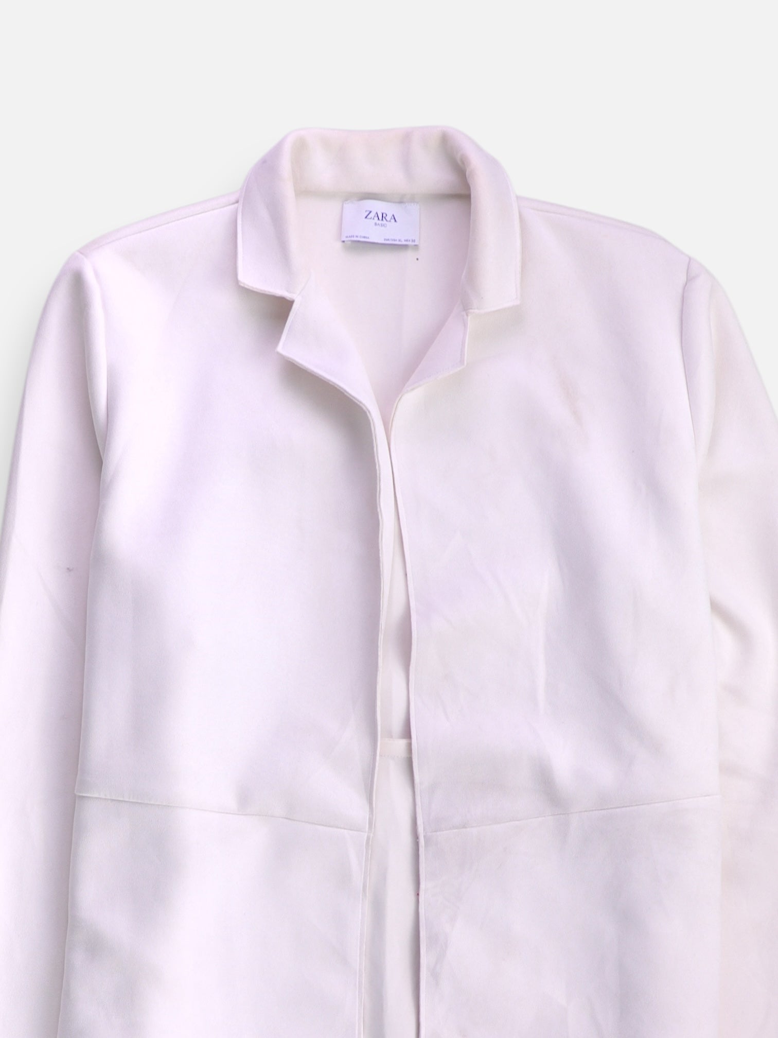 ZARA Abrigo Casual Suede - Mujer - XL