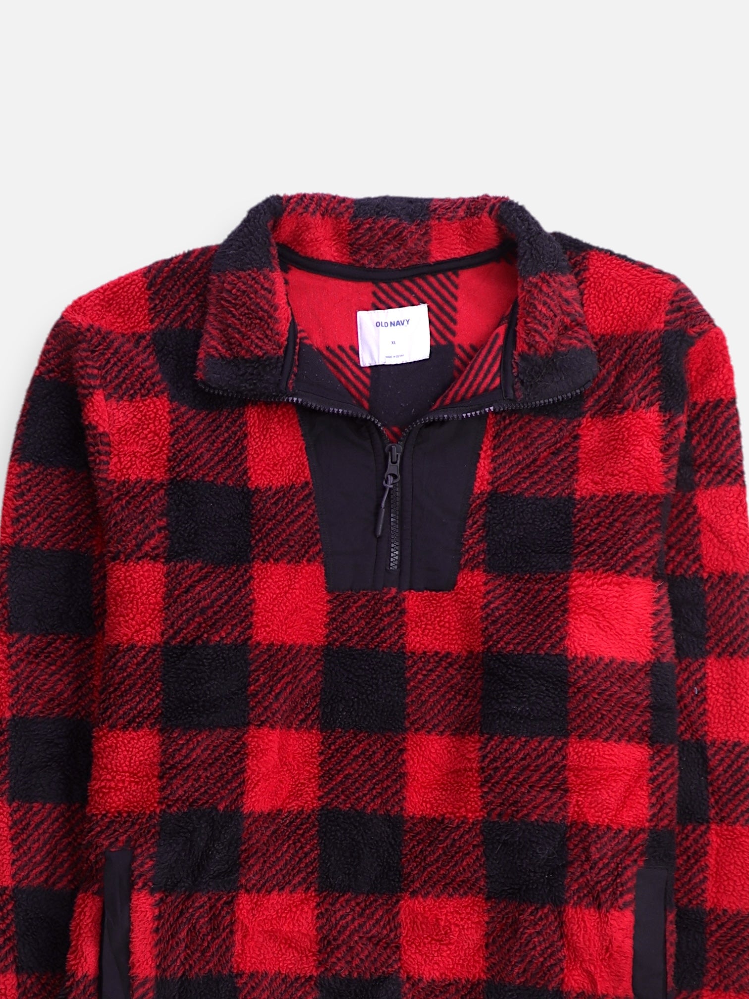 Old Navy Sueter Fleece Color Block - Hombre - XL