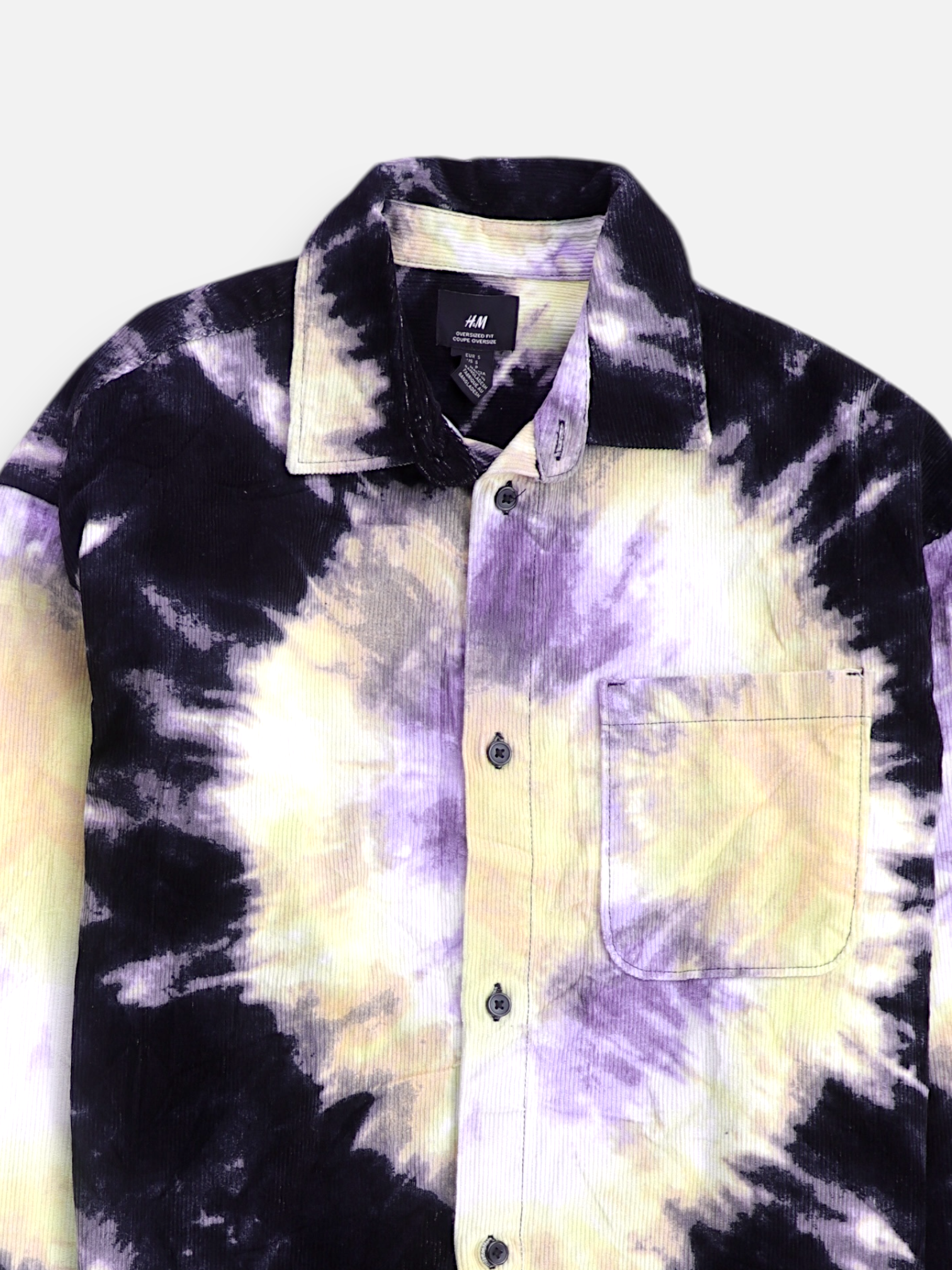 H&M Camisa Corduroy - Hombre - Small