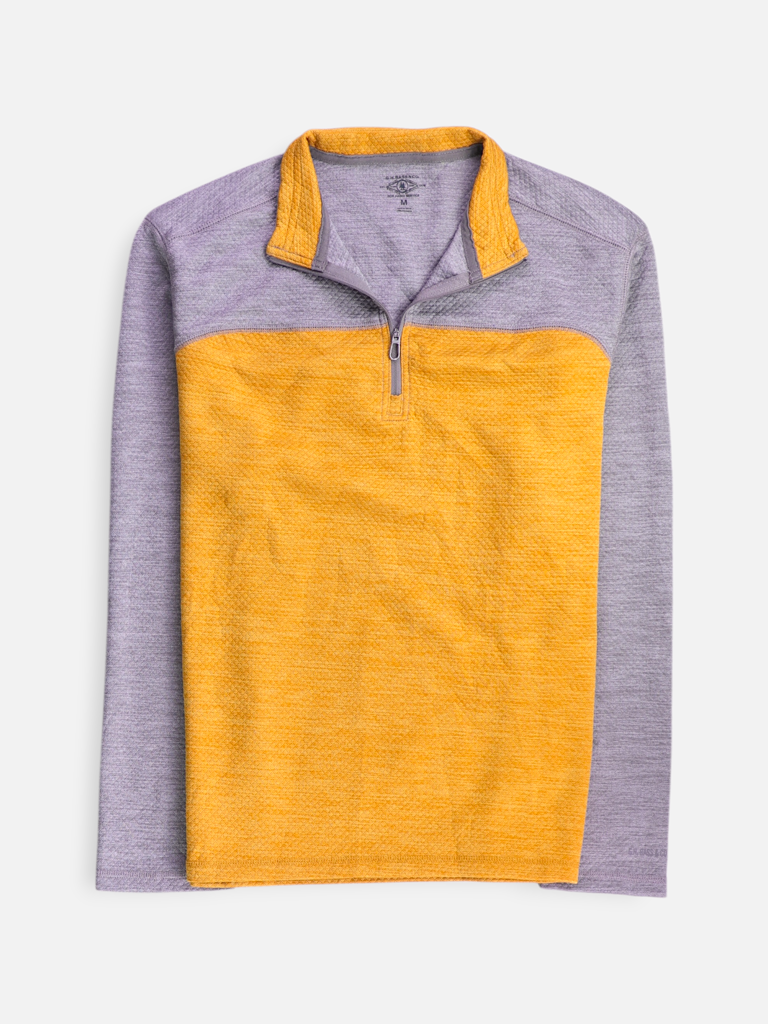 G.H. BASS & CO Sudadera Fleece Color Block - Hombre - Medium