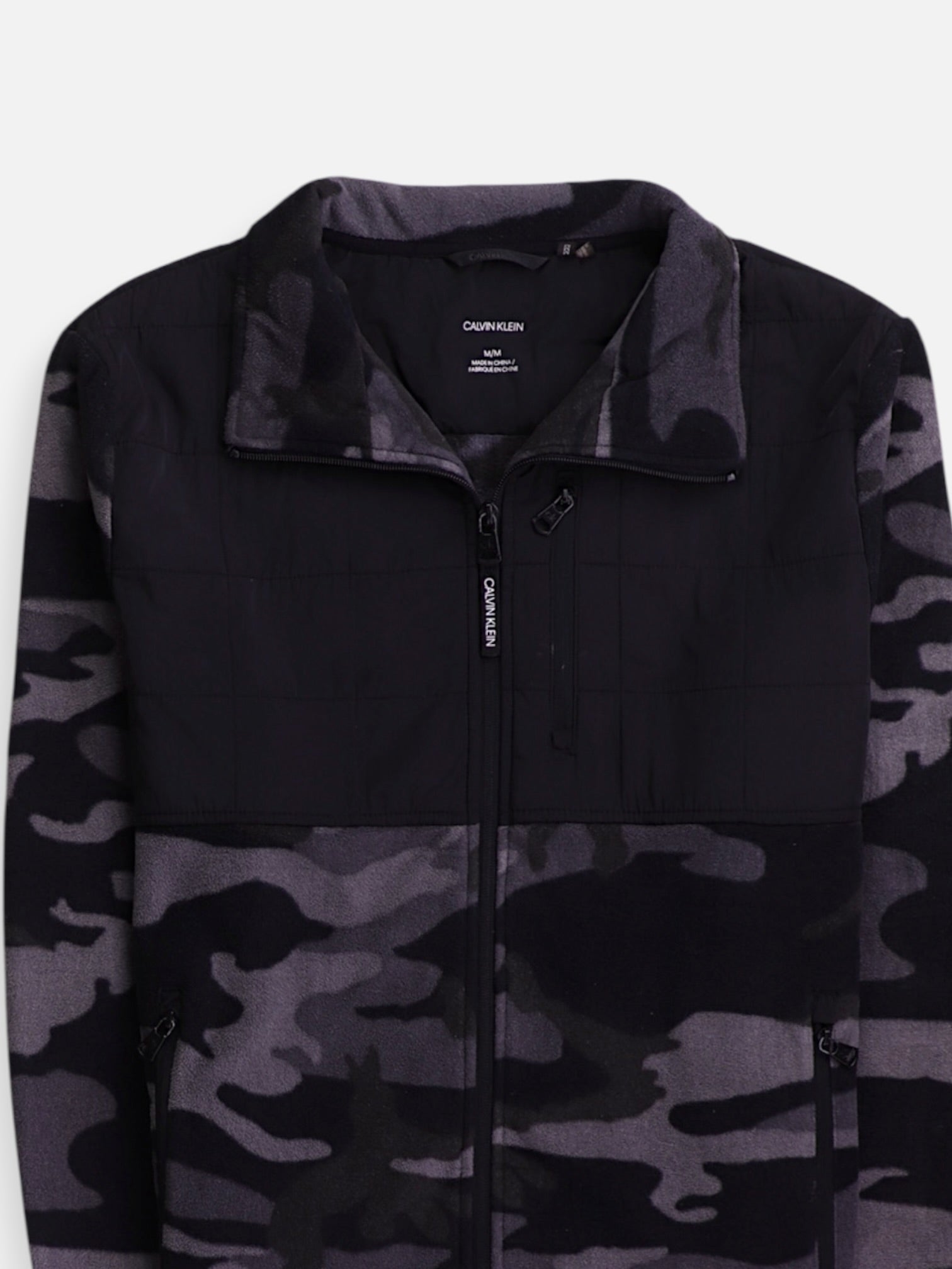 Calvin Klein Sudadera Fleece Color Block - Hombre - Medium
