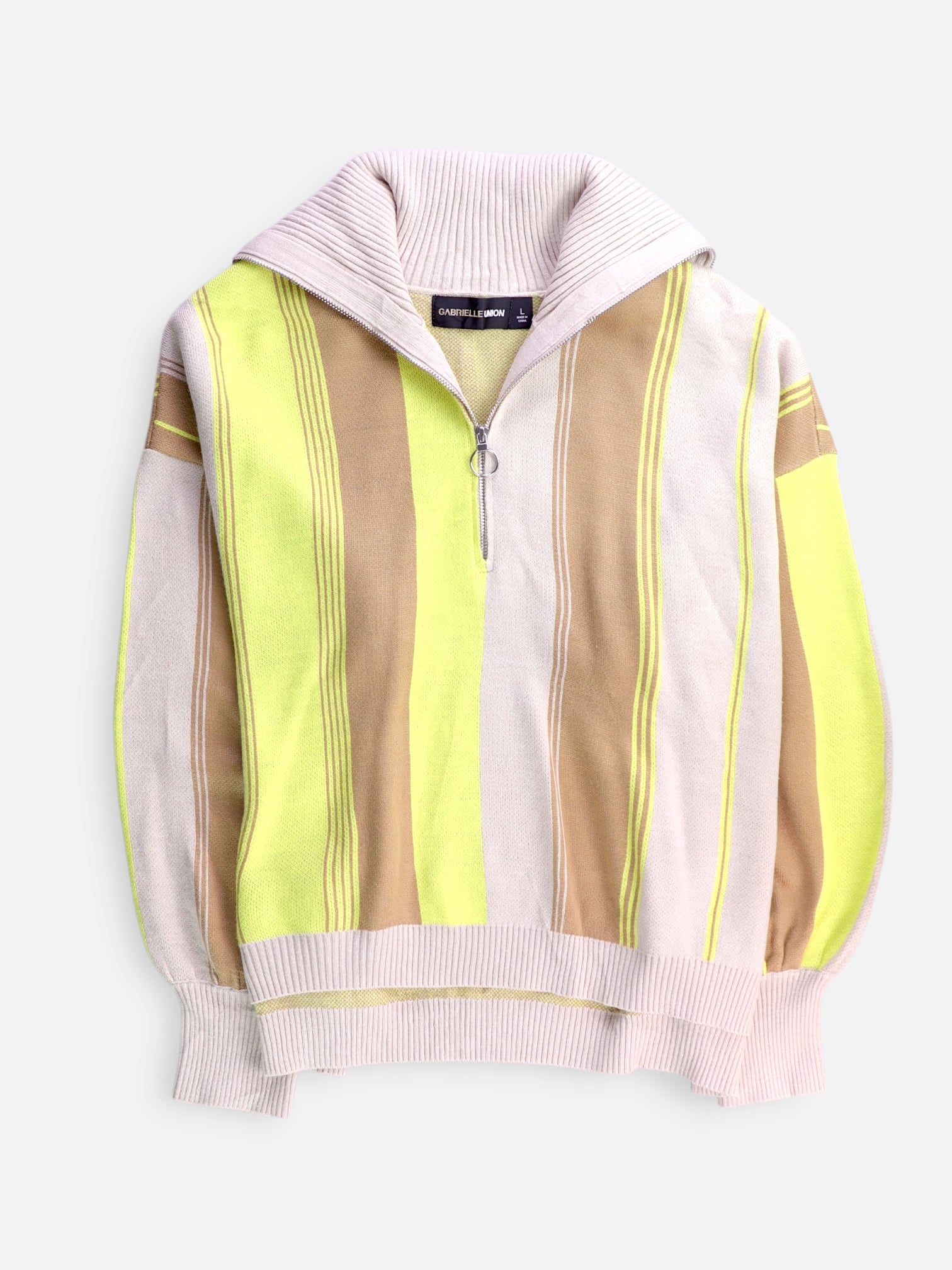 Sueter Fleece Color Block - Mujer - Large