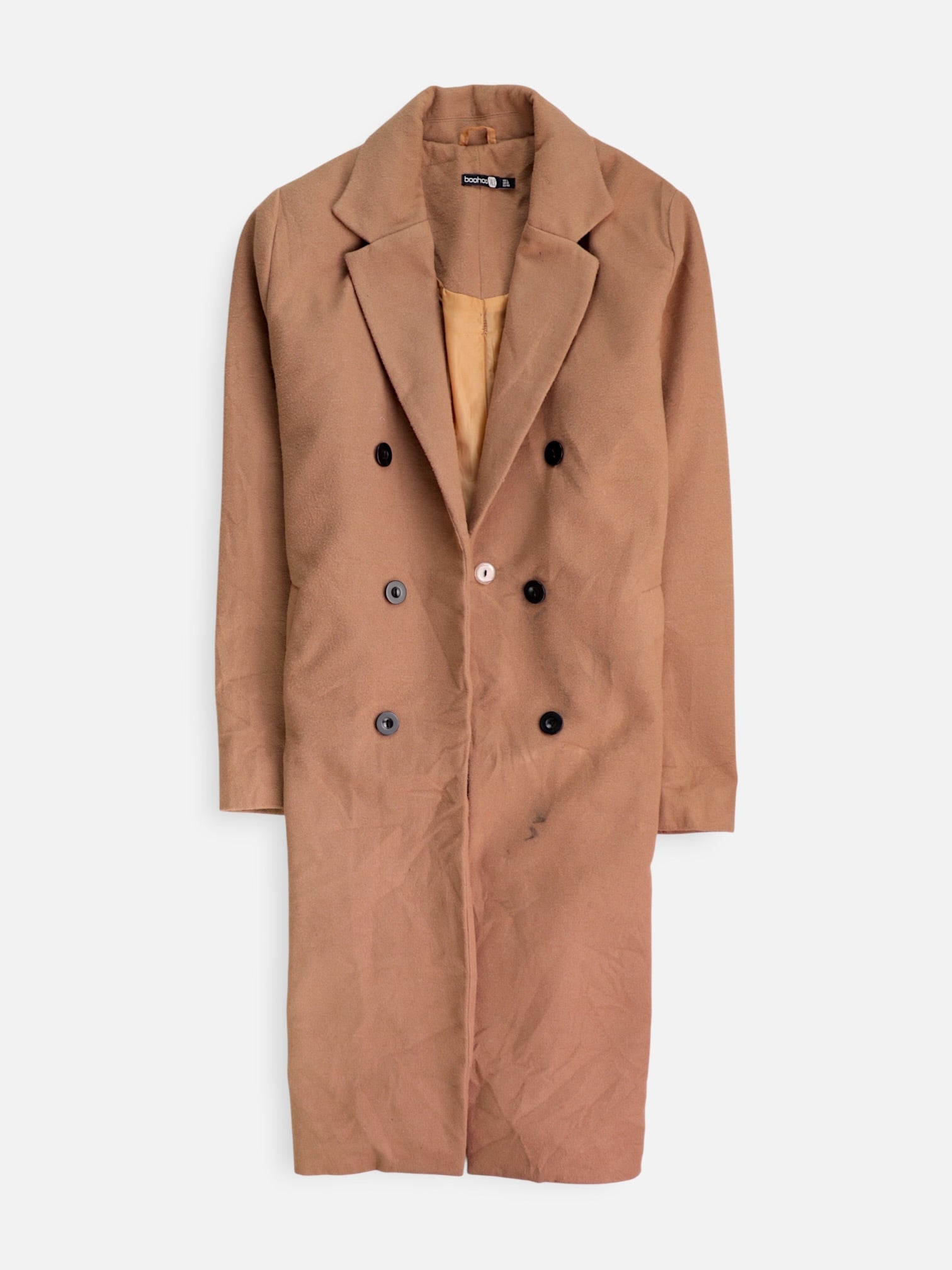 BOOHOO Abrigo Donble breasted trench Casual - Mujer - Large