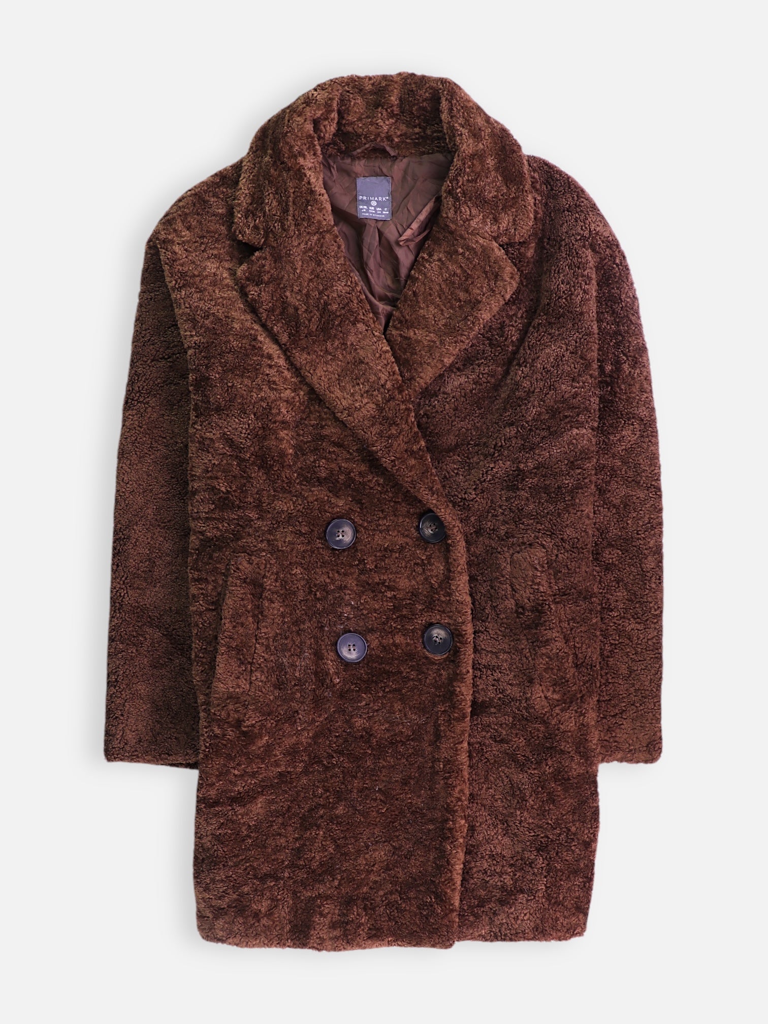 PRIMARK Abrigo Casual Teddy - Mujer - XS
