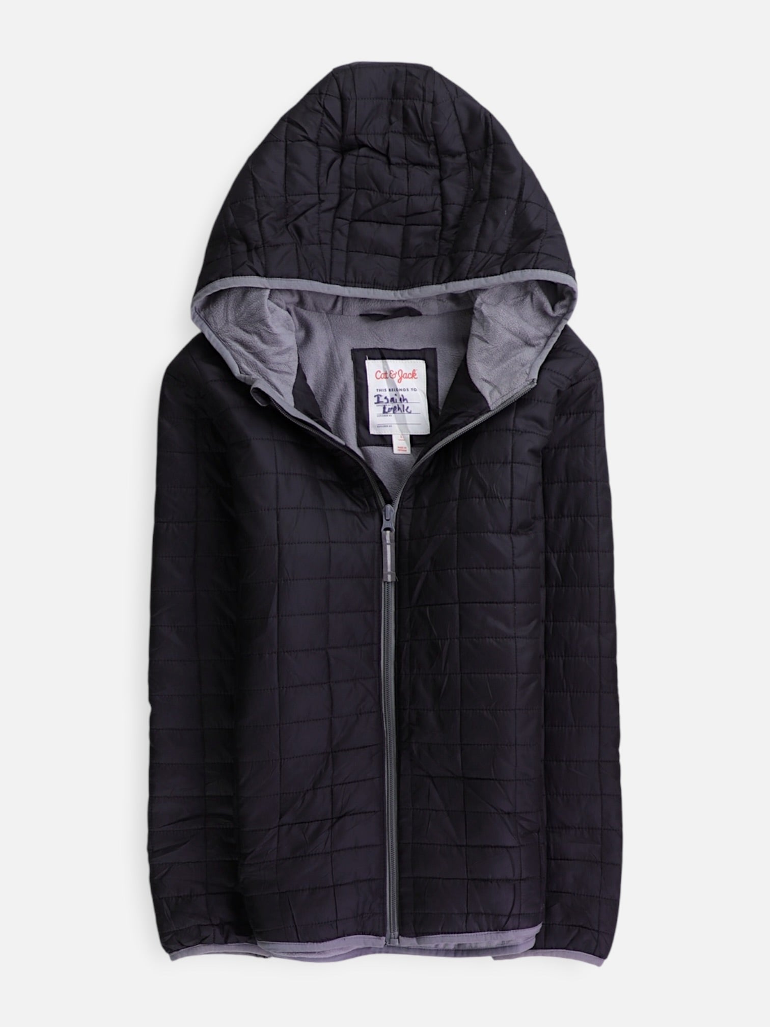 Cat & Jack  Chaqueta Puffer Impermeable - Niño - Large - 10-12Y (Años)