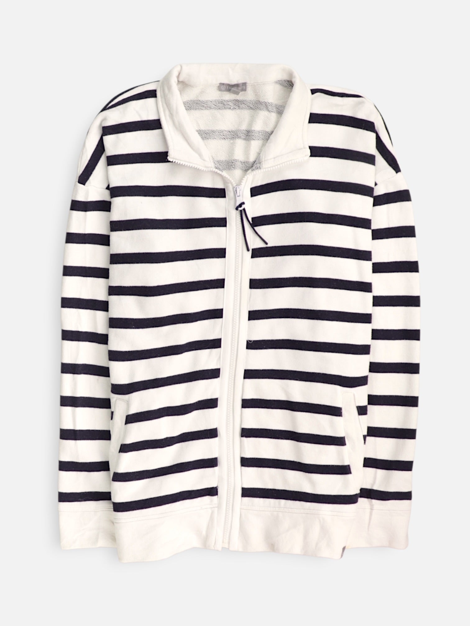 TALBOTS Sudadera Fleece Color Block - Mujer - Medium