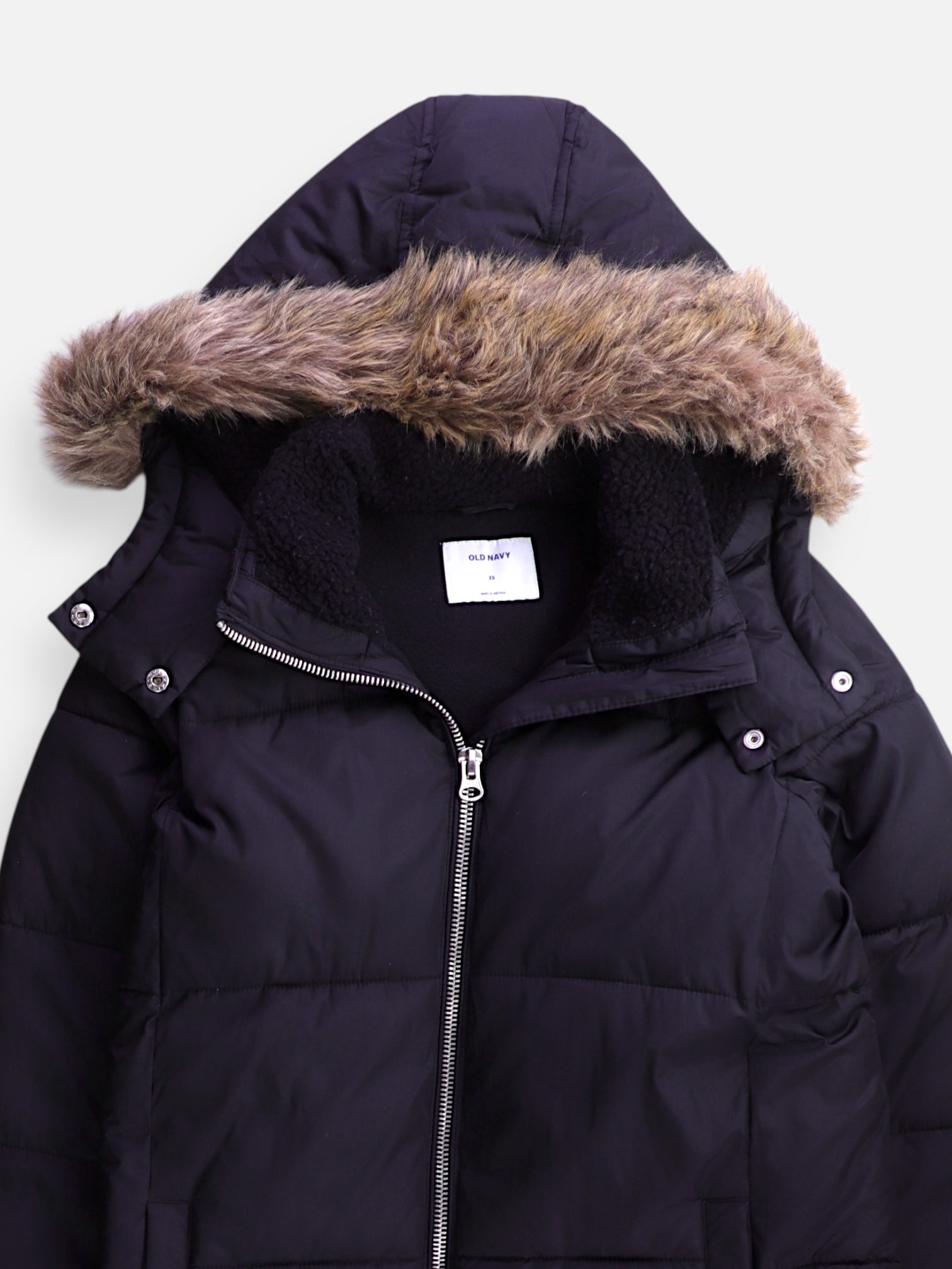 Old Navy Abrigo Impermeable Puffer - Hombre - XS
