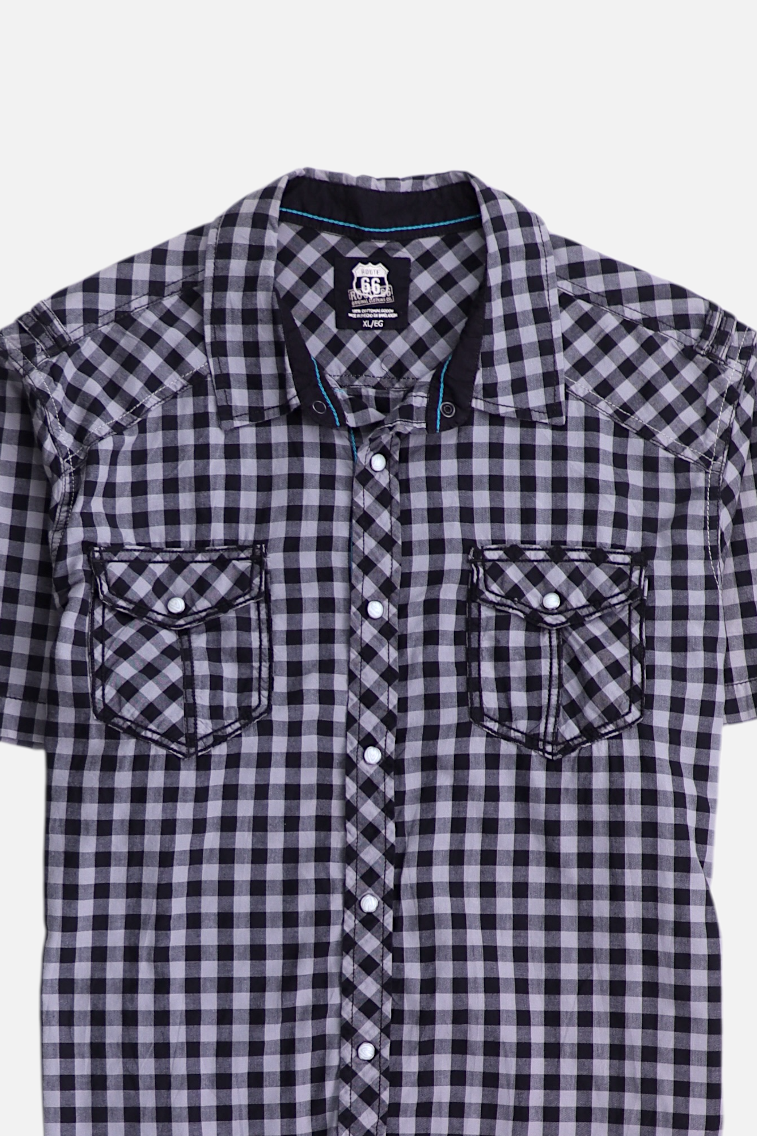 ROUTE 66 Camisa Color Block - Hombre - XL