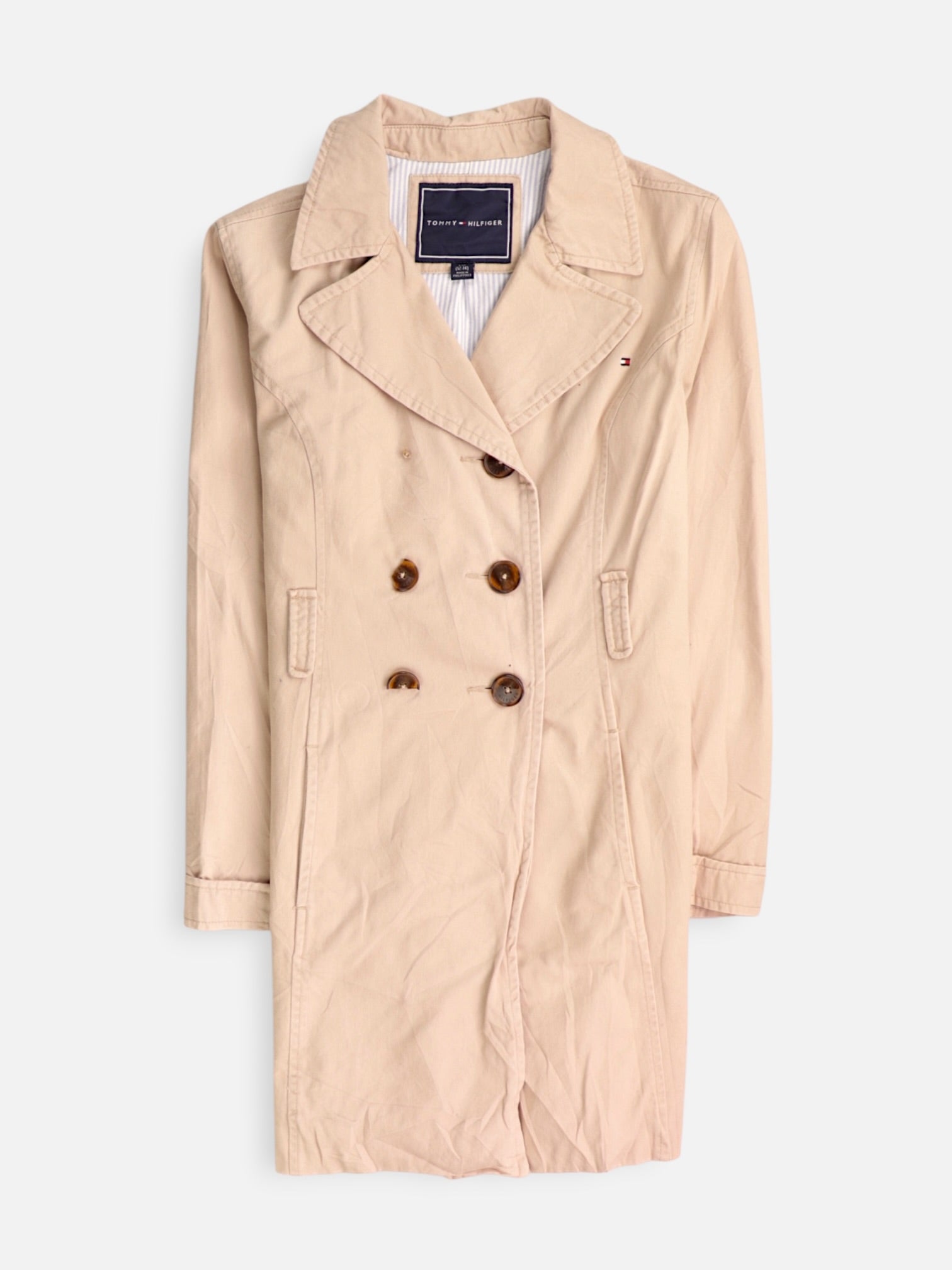 Tommy Hilfiger Abrigo Donble breasted trench Casual - Niña - Large - 12-14Y (Años)