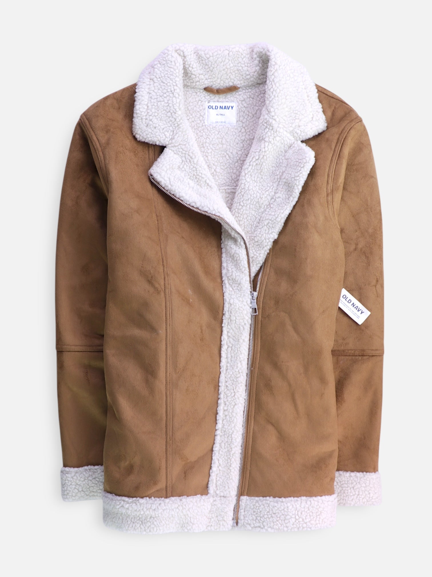 Old Navy Chaqueta Aviator Suede - Hombre - XL