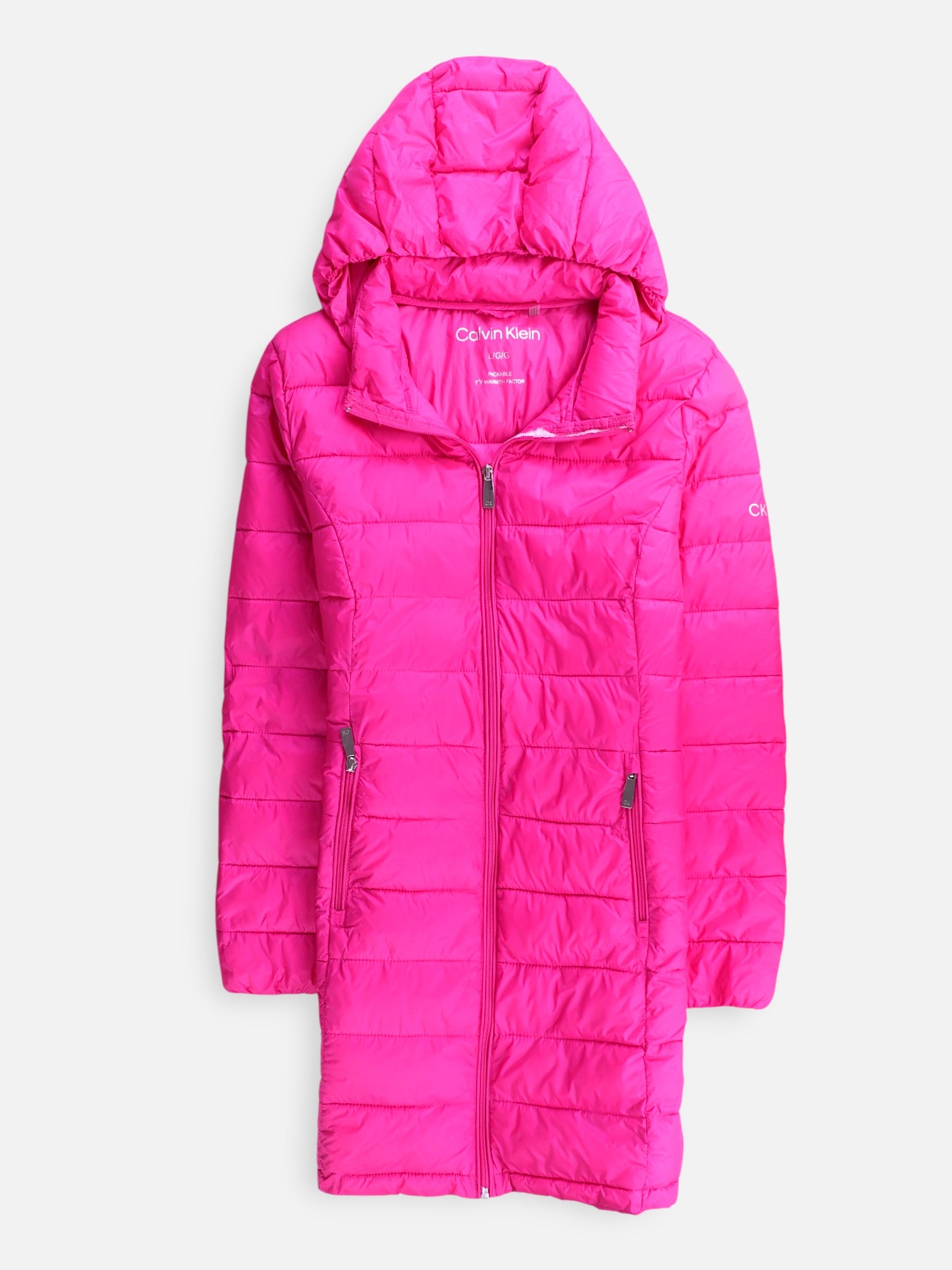 Calvin Klein Abrigo Impermeable Puffer - Mujer - Large