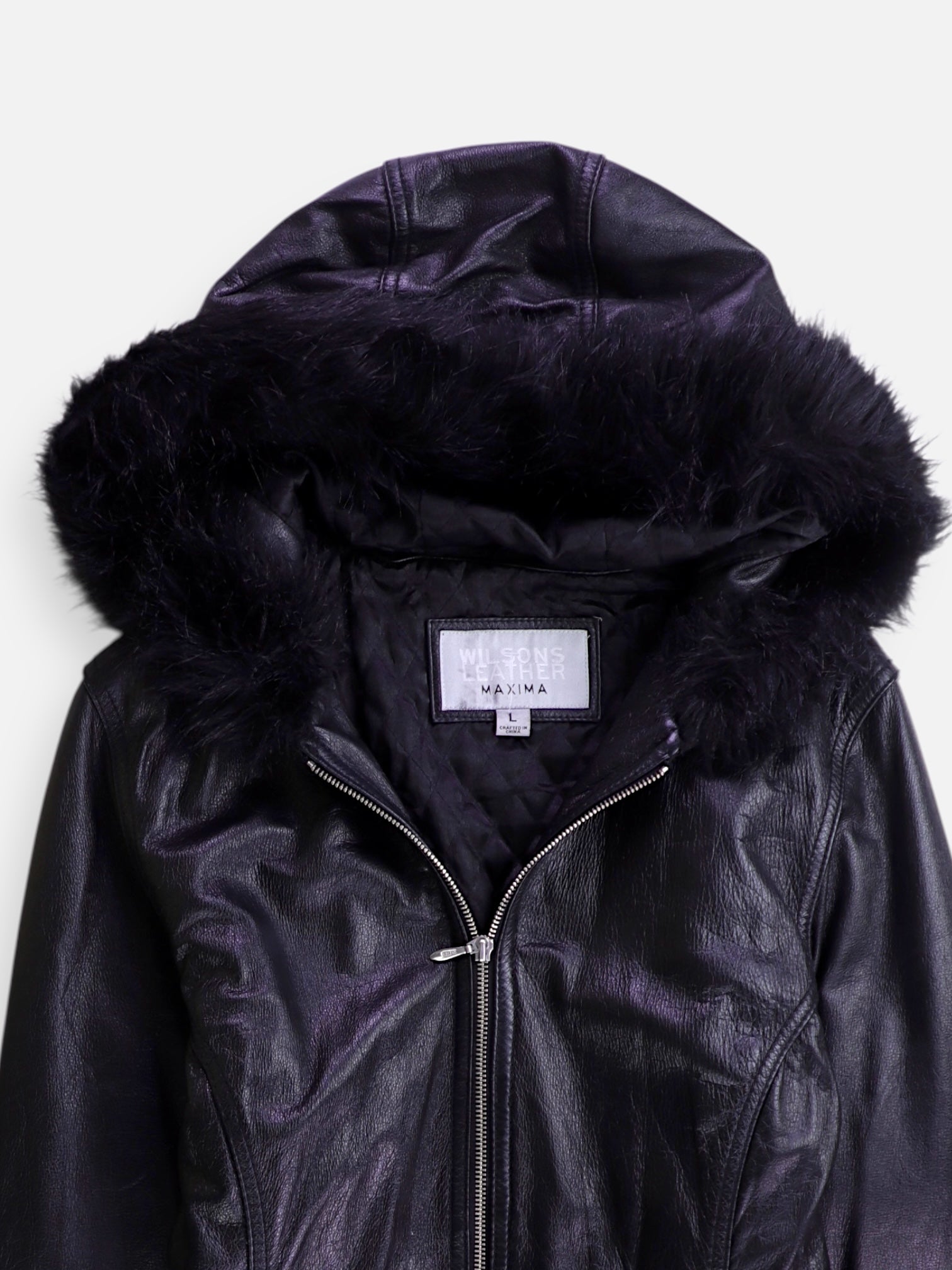 WILSONS LEATHER Chaqueta Cuero Basic - Mujer - Large